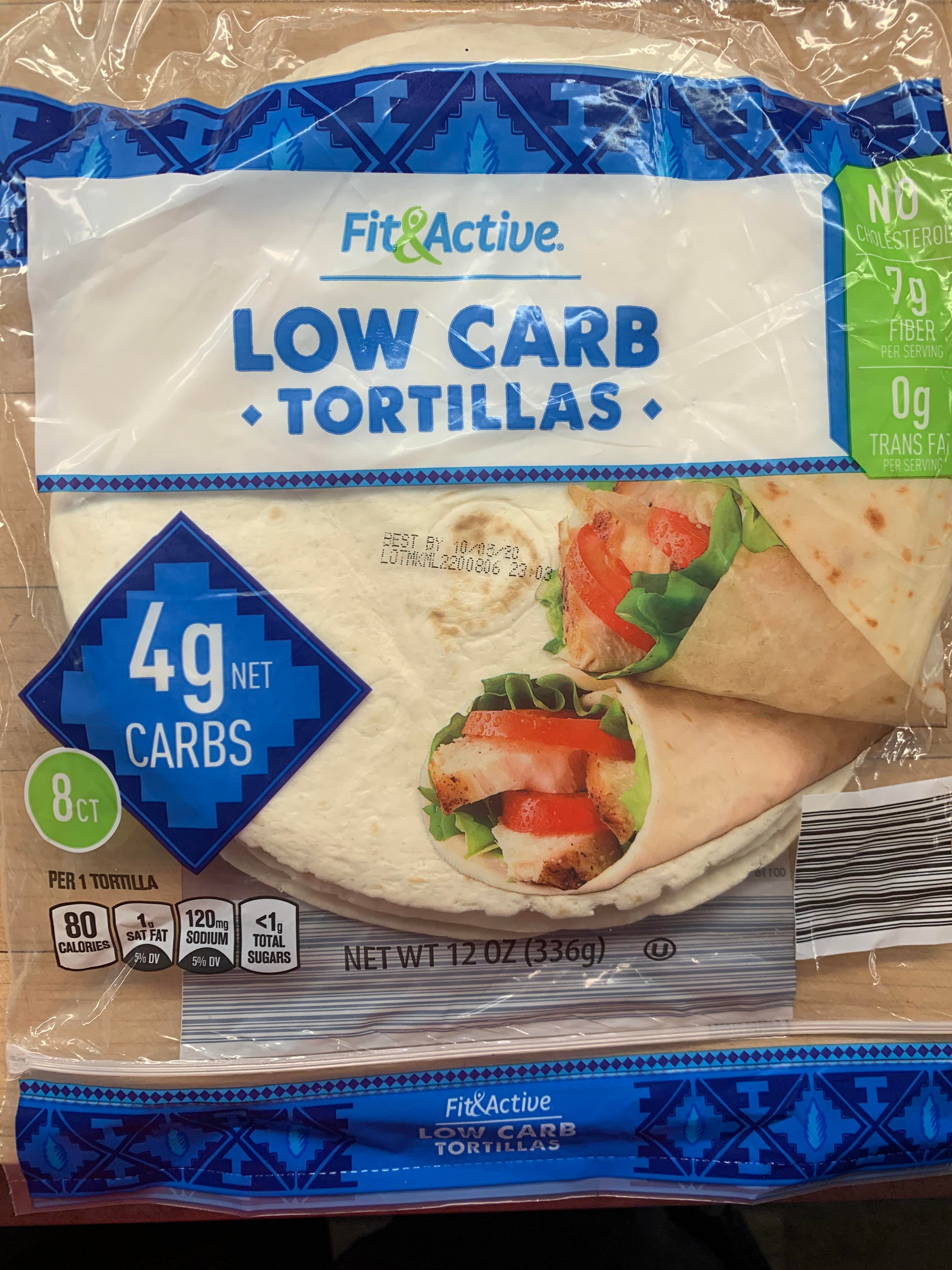 Aldi has low-carb tortillas, and I’m including a recipe so I can tell