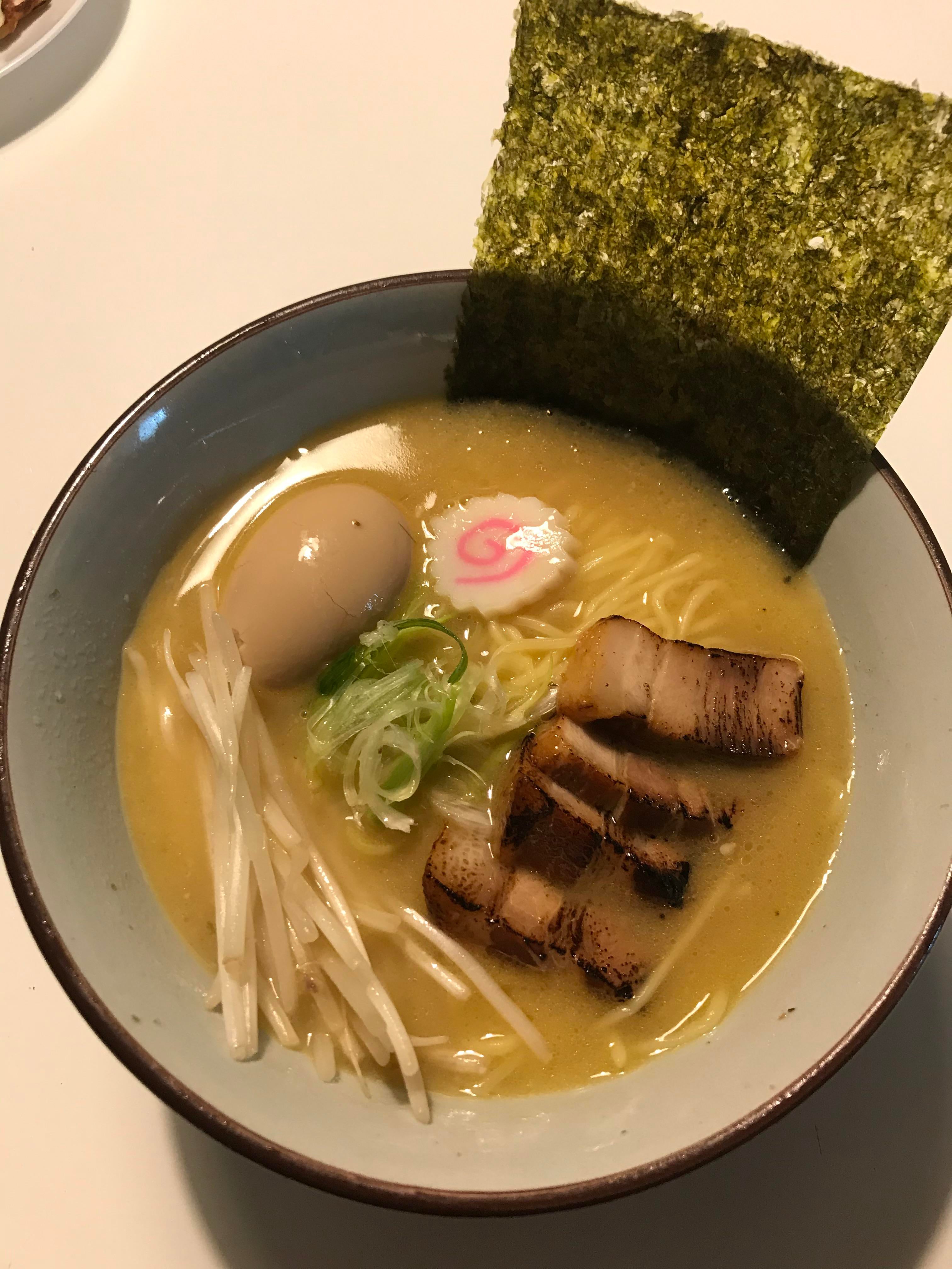 Homemade miso tonkotsu ramen (thick af) Dining and Cooking