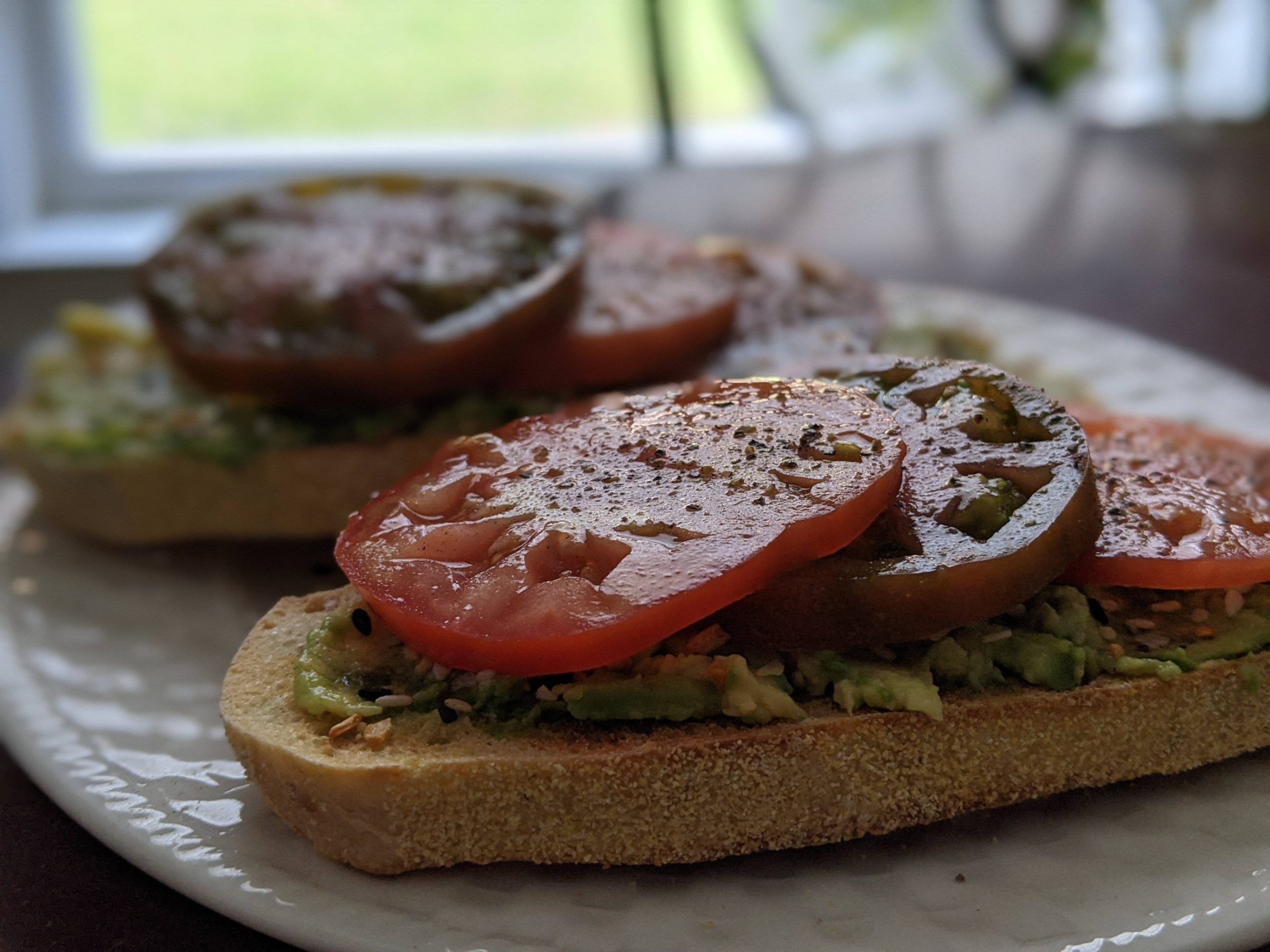 345 calorie sourdough avocado toast with tomato Dining and Cooking