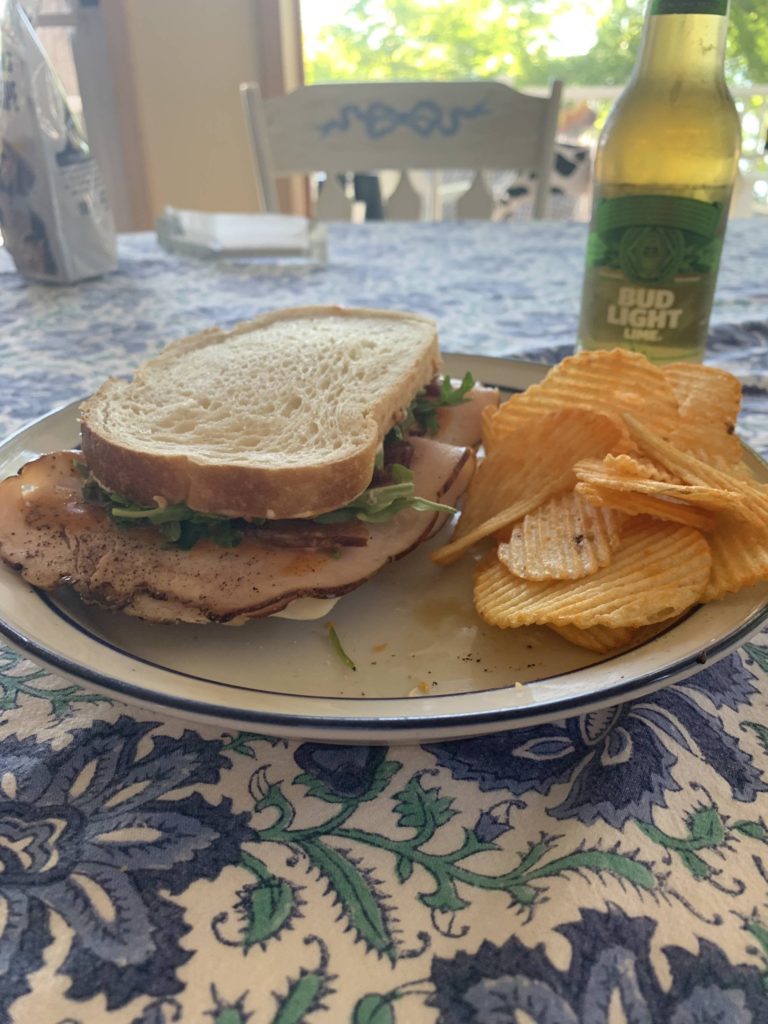 Turkey Bacon Club (my favorite sammich) today ya’ll!