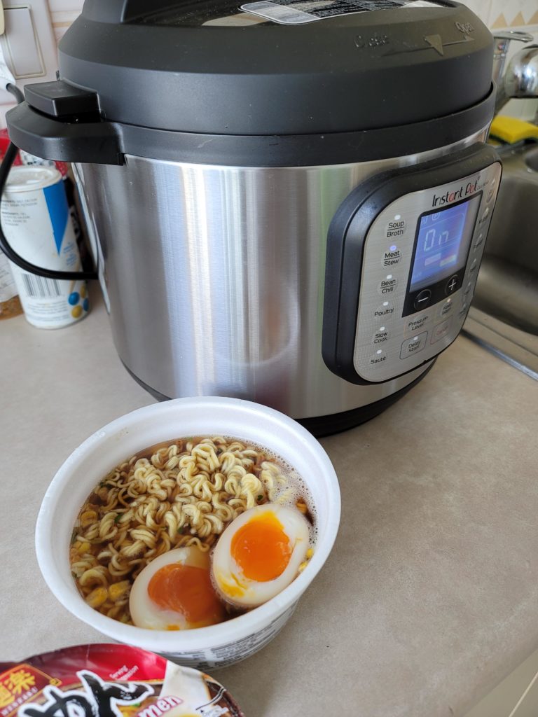 Just making some instant ramen before my shoyu ramen is complete.