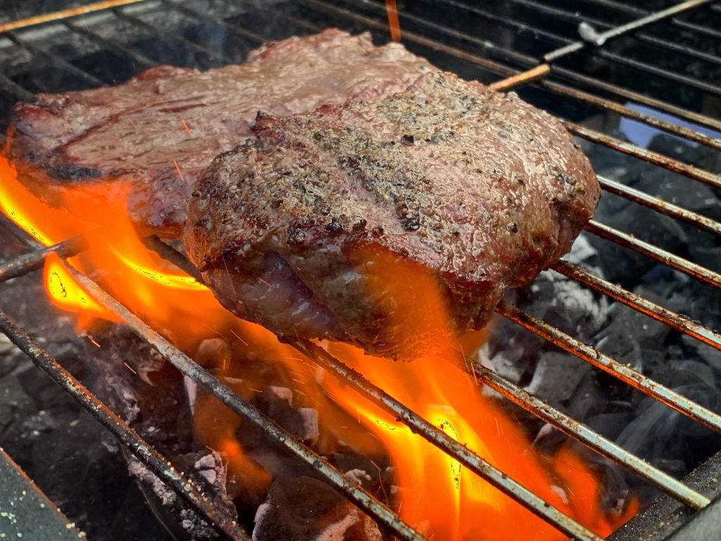 Fillet Steak Searing In Action
