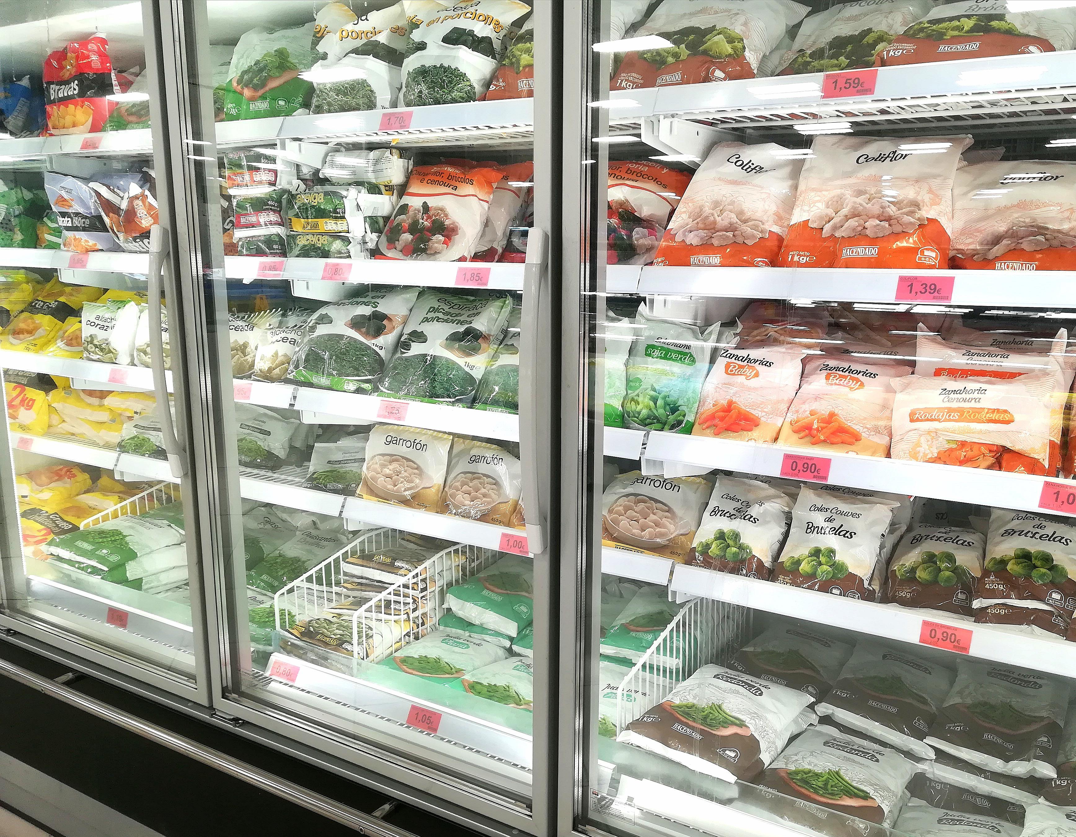 storing frozen vegetables