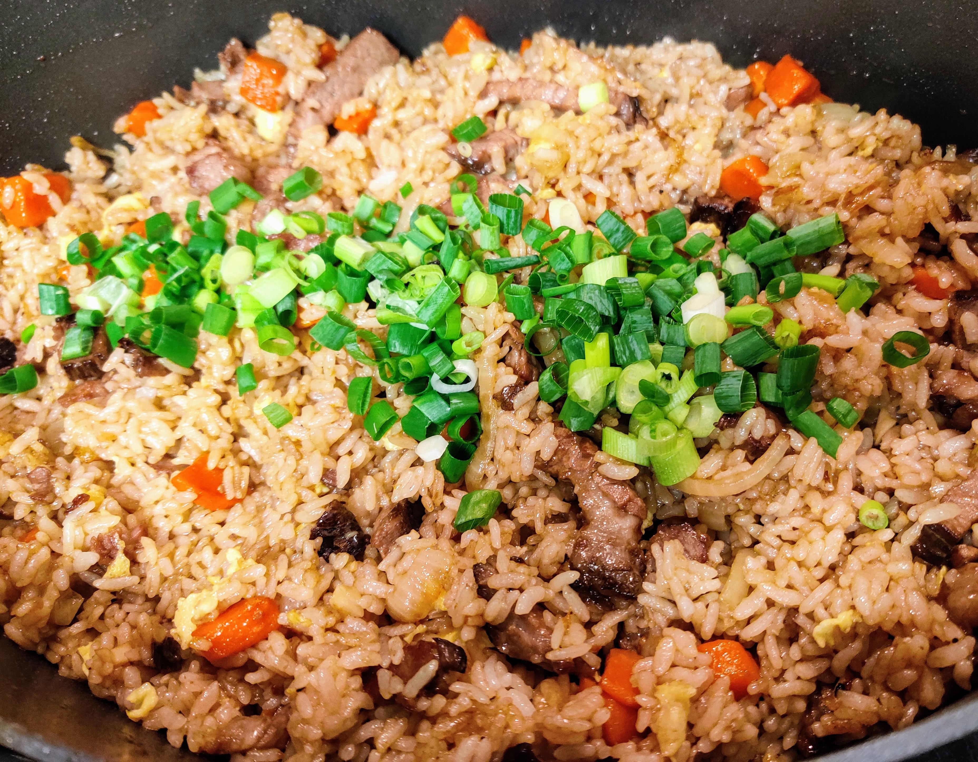 Short rib fried rice for breakfast Dining and Cooking