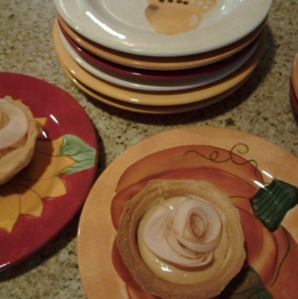 Caramel Apple Custard Tart.