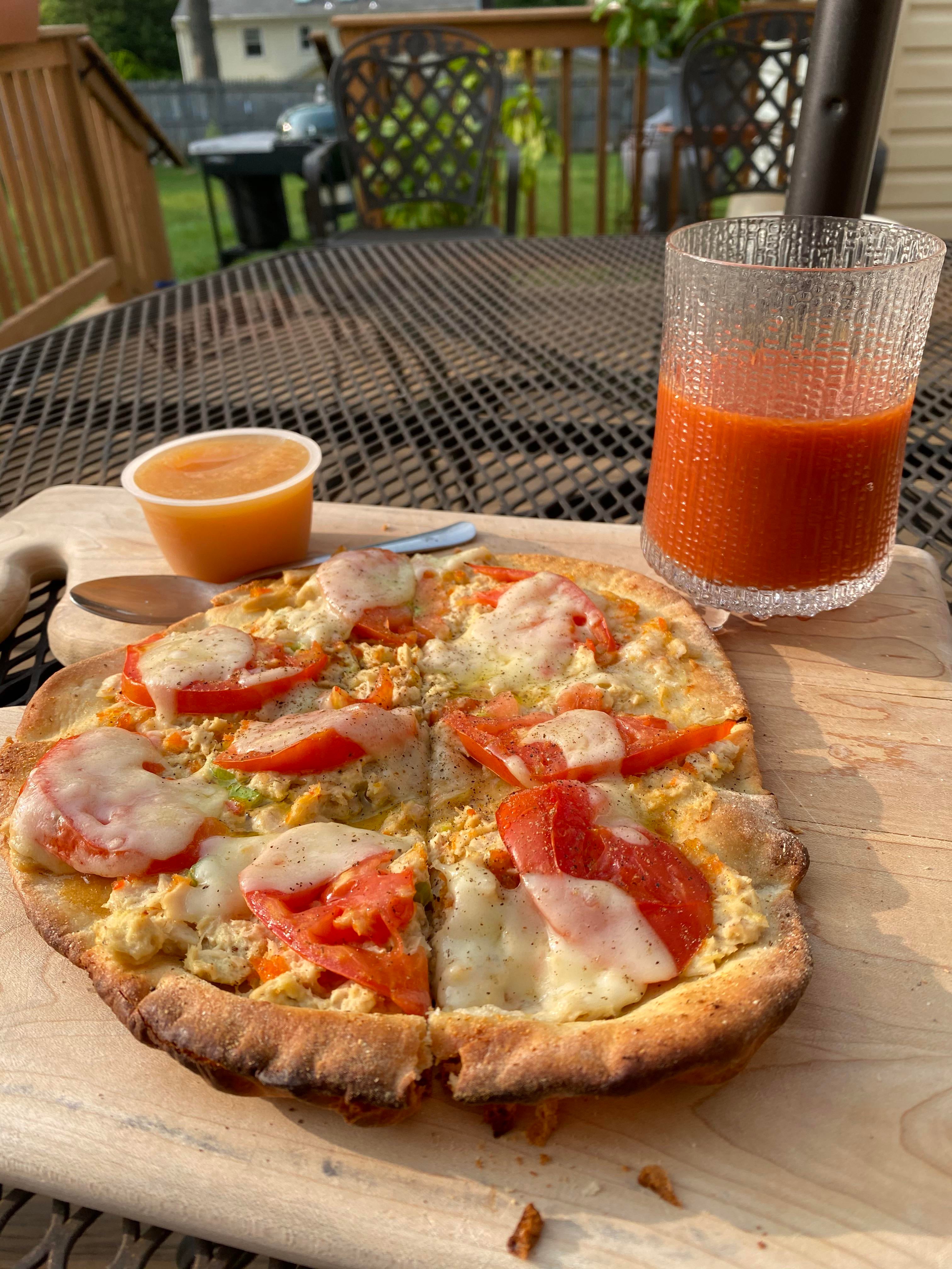 Tuna Fish Melt Pizza. Dining and Cooking