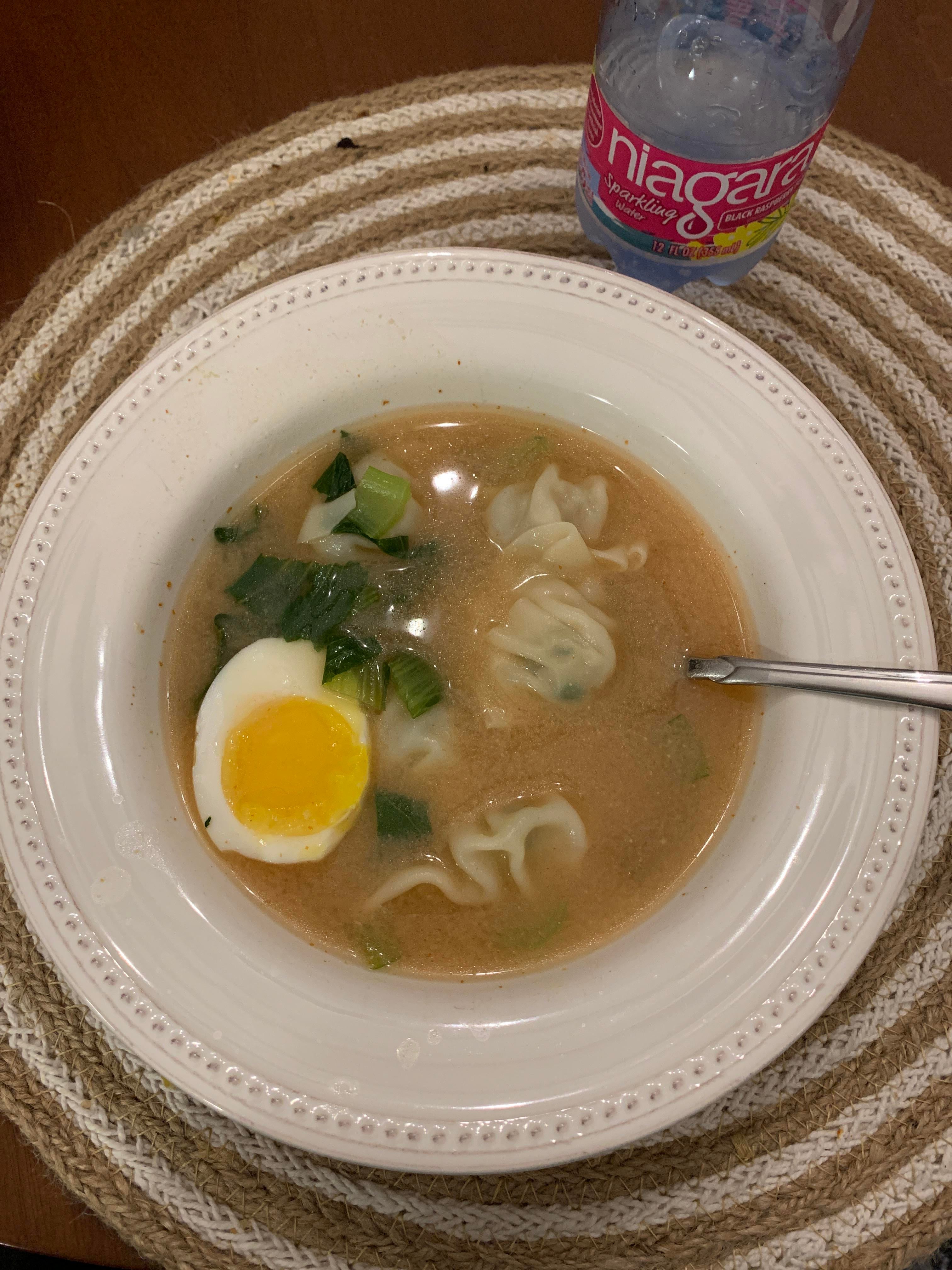 My new obsession miso dumpling soup! 2 servings for 311 all in! Details in comments Dining