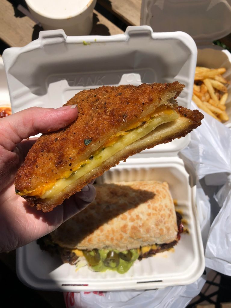 This deep fried grilled cheese was worth every greasy bite
