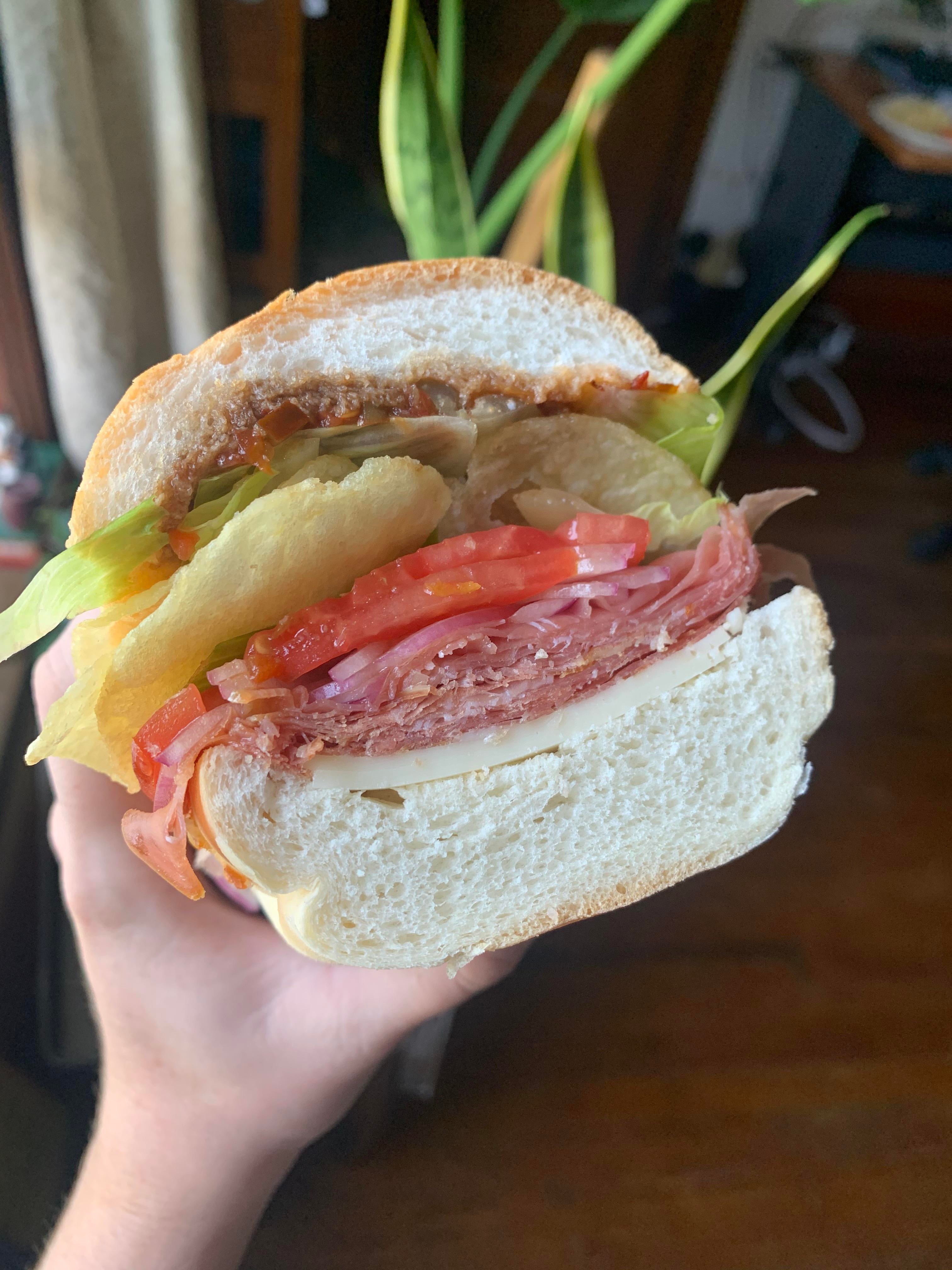 Prosciutto sub from my favorite Italian deli Dining and Cooking