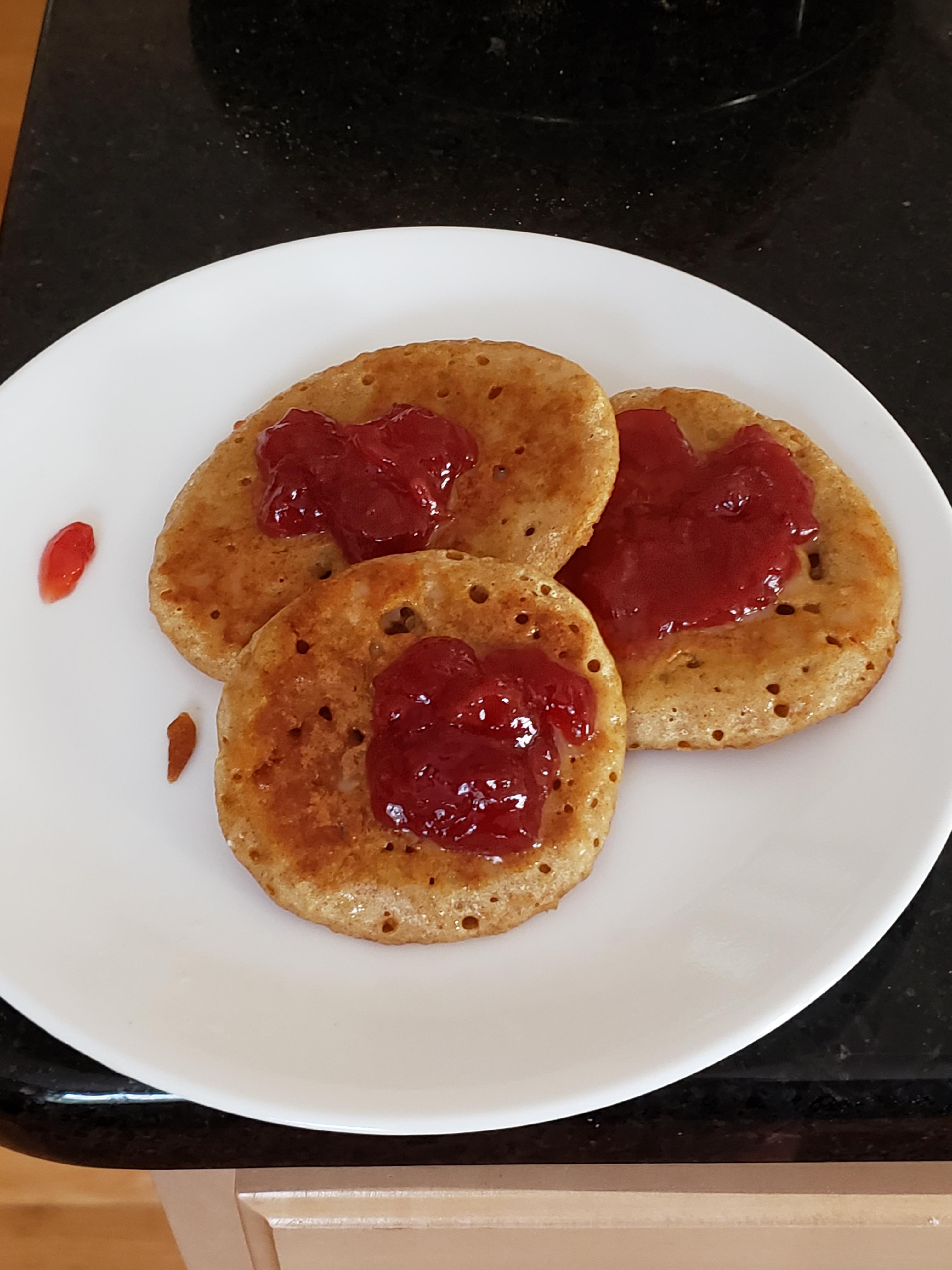 Crumpets made with leftover unfed sourdough starter ...