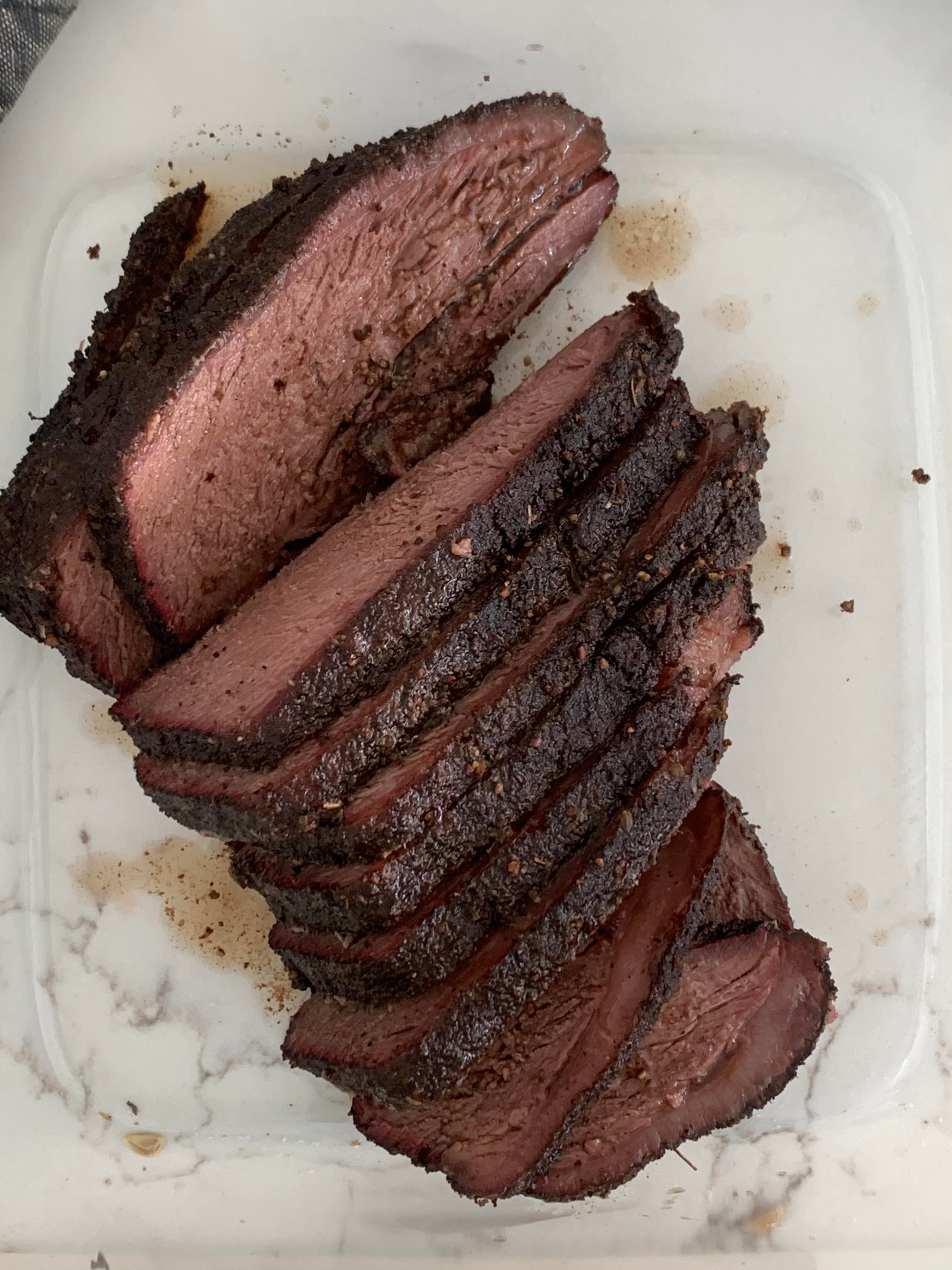 Wagyu brisket 36hrs at 155, refrigerated overnight then finished on the smoker for 3 hours at