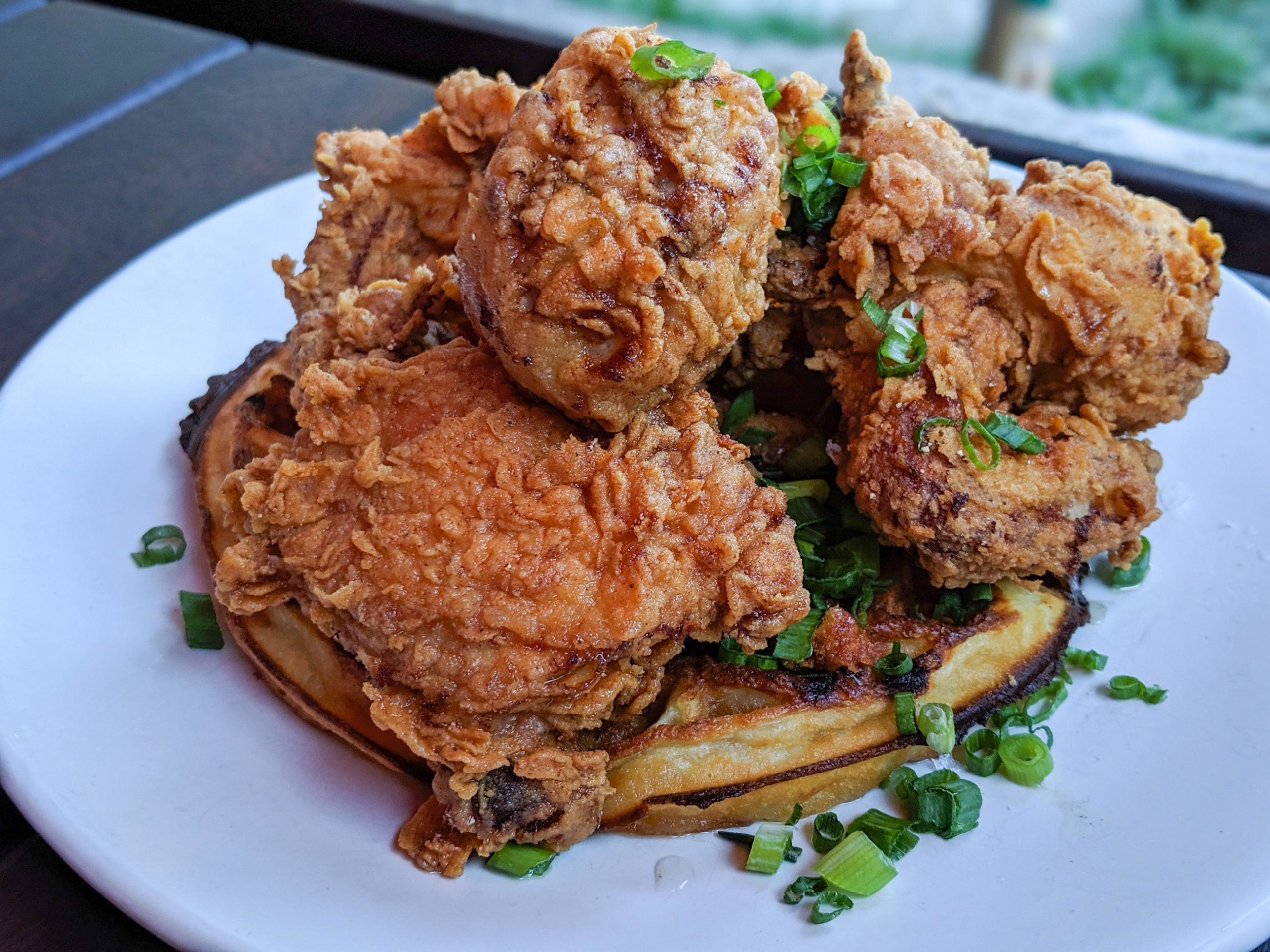 I miss eating the buttermilk fried chicken and waffle at Town Hall (San Francisco, CA) Dining