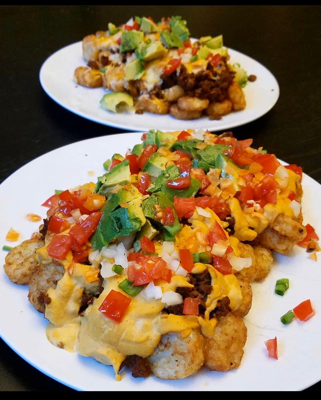 Fully loaded tater tots Dining and Cooking