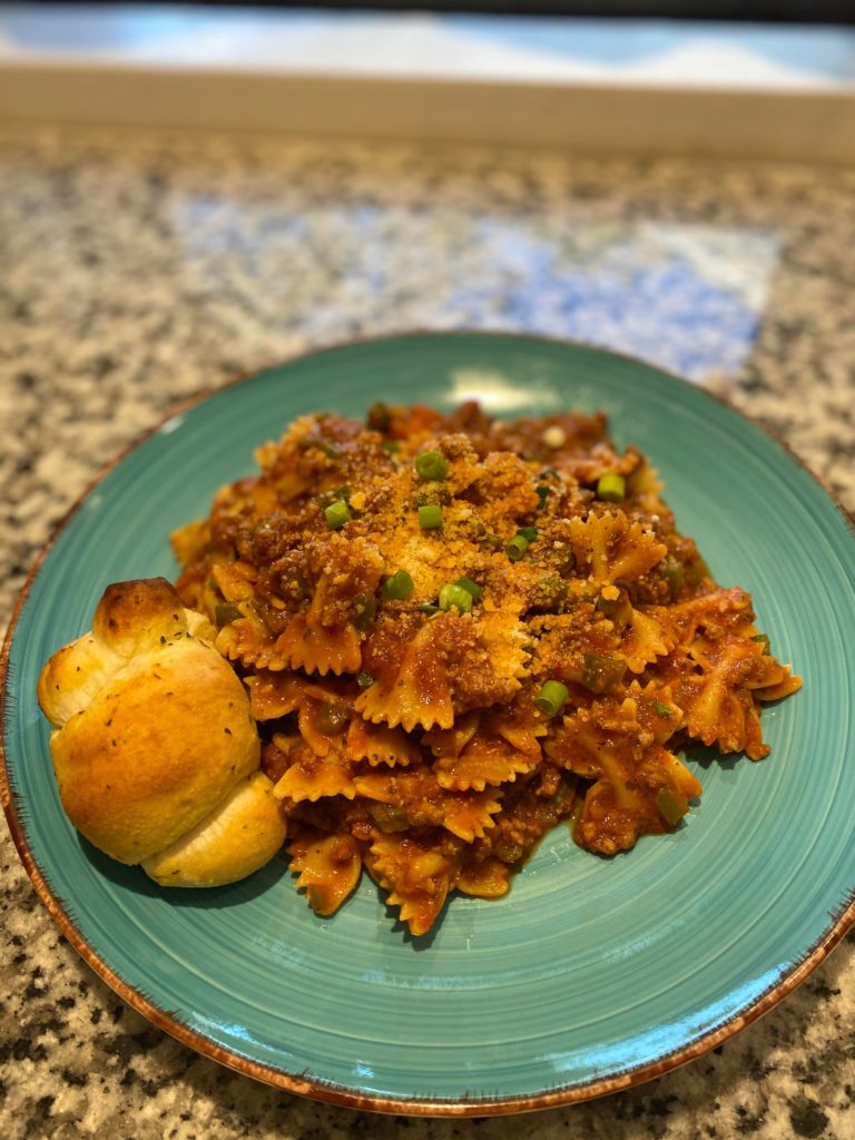 Rustic Sausage and Mash pie with Leeks and Apples. About to go in the