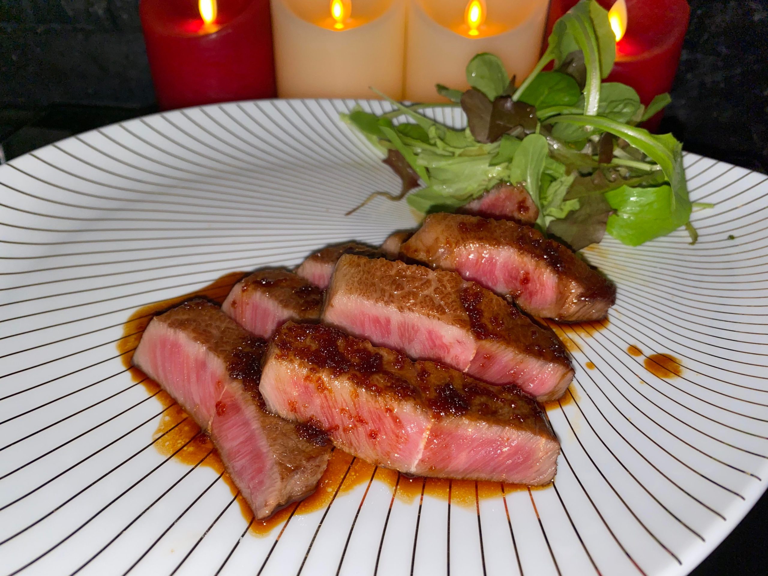 [Homemade] A5 Miyazaki Beef Top Blade Steak with “Teriyaki” Sauce Dining and Cooking