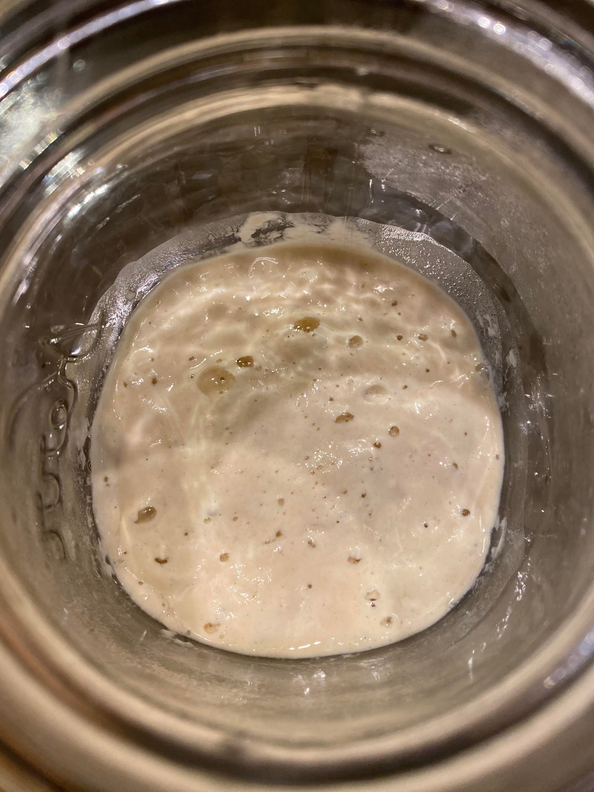 Day 3 of my all purpose flour and water sourdough starter 😍 Dining