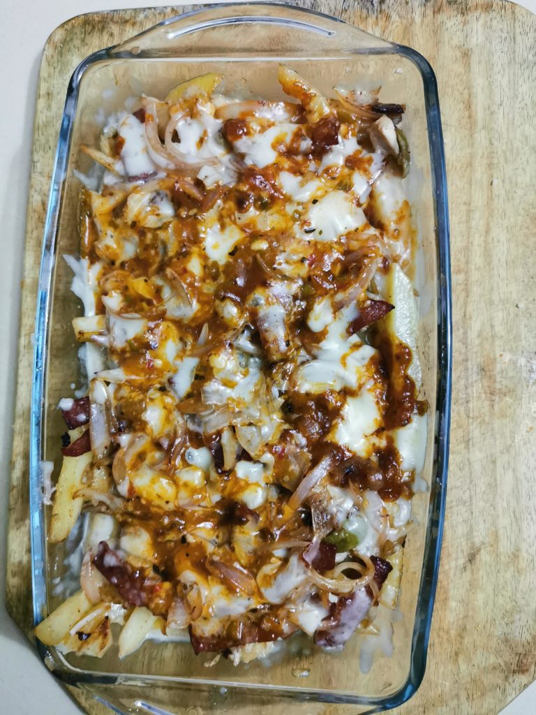 I cooked loaded cheesy fries