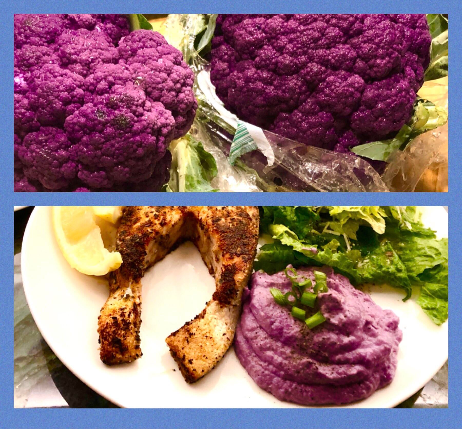 Purple Cauliflower Mash Simple, quick, healthy and wow your friends