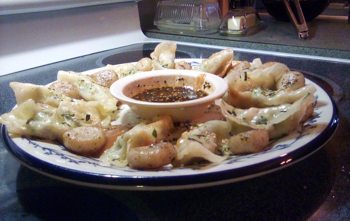 Dumplings and Water Chestnuts, not sure if this fits, due to this being