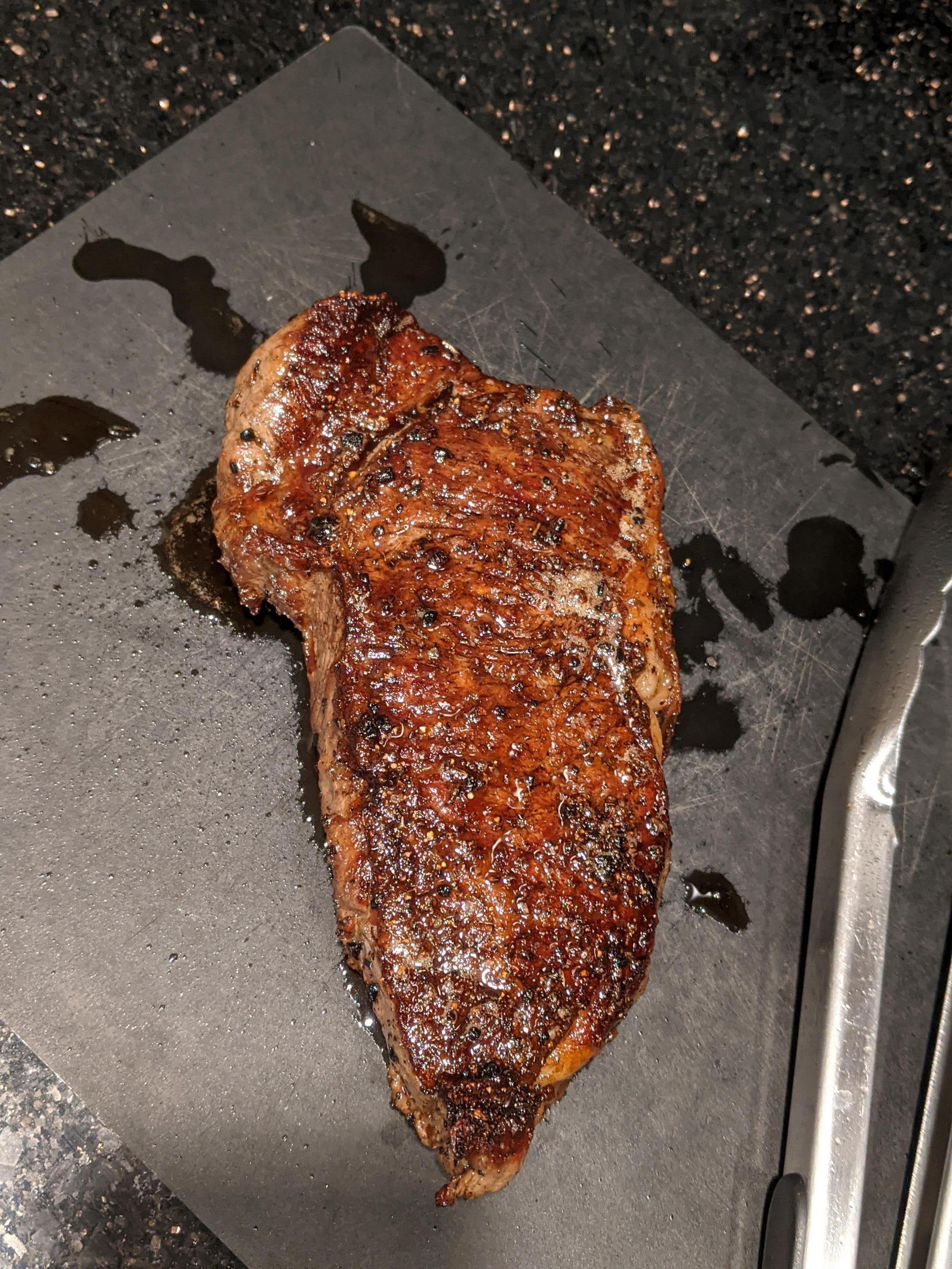 [Cast Iron] New York Strip I snagged from Whole Foods over the weekend