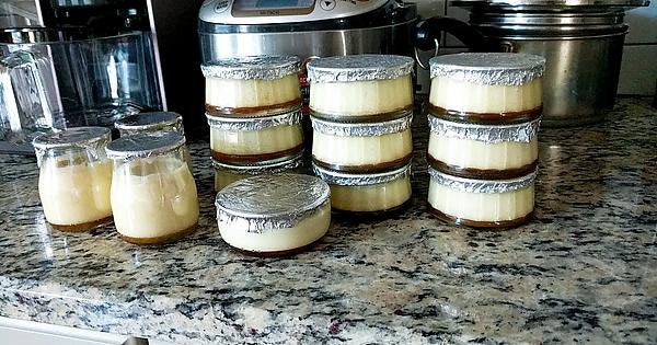 Made a week's supply of caramel flan for the family