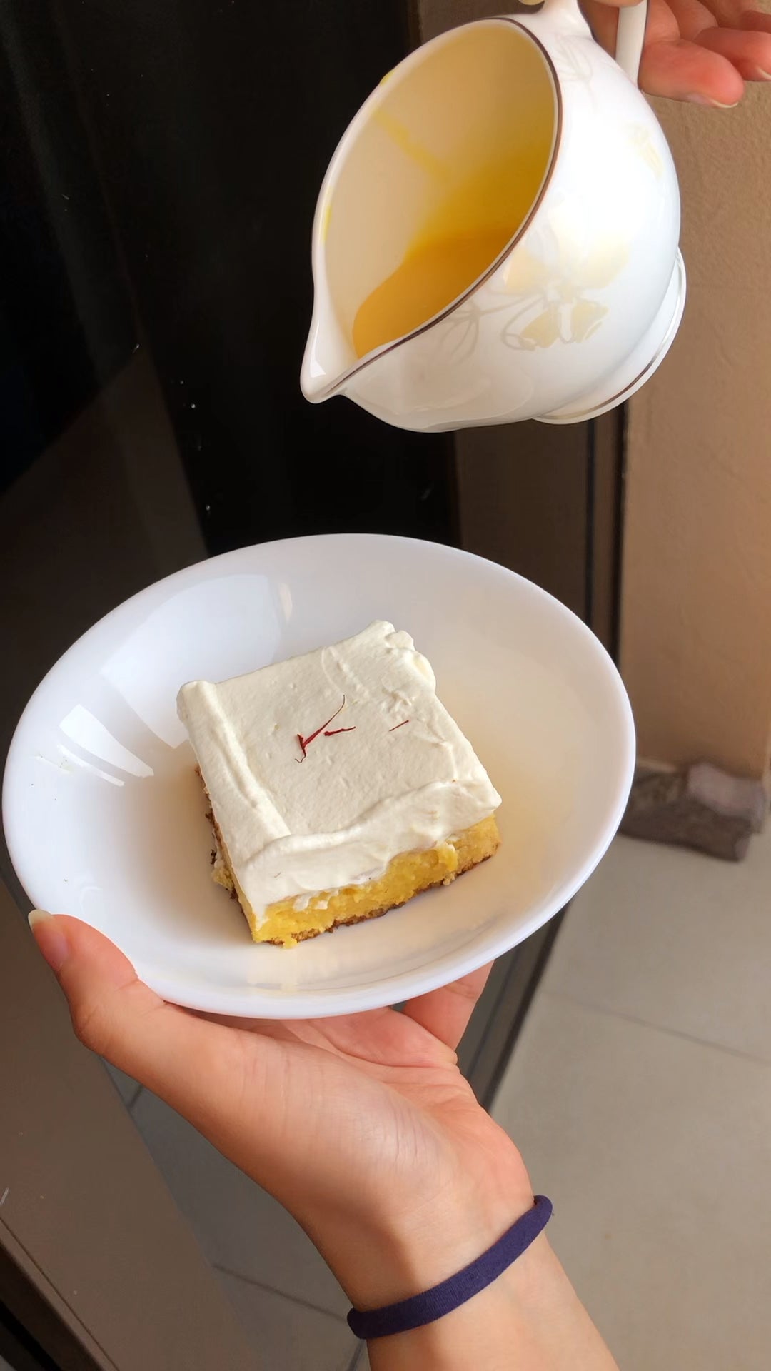Saffron Milk Cake! Dining and Cooking