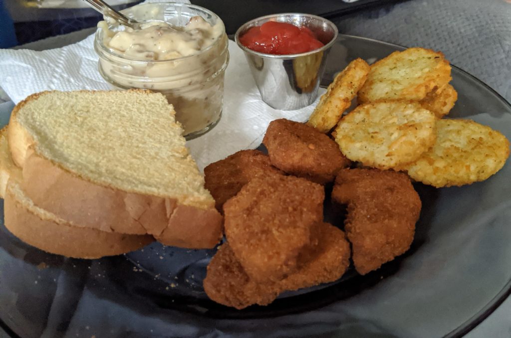 My husband was craving Bob Evans country fried steak and sausage gravy......
