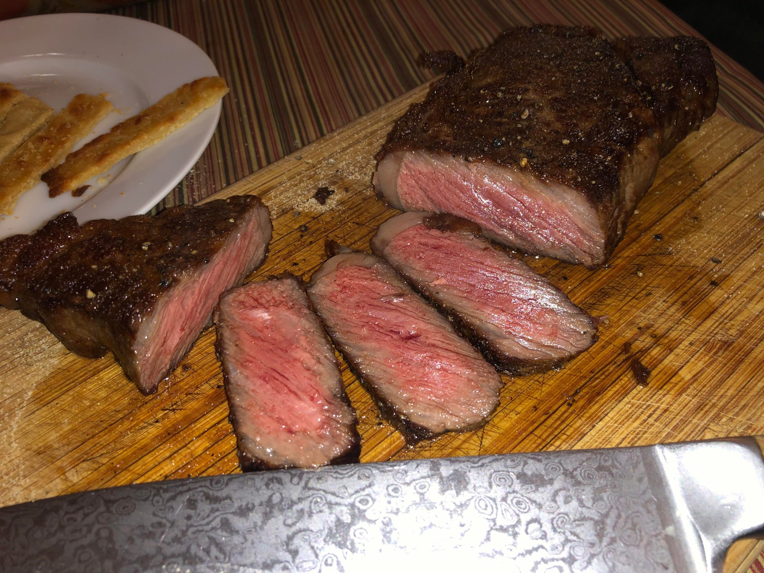 Panfried KC strip Dining and Cooking