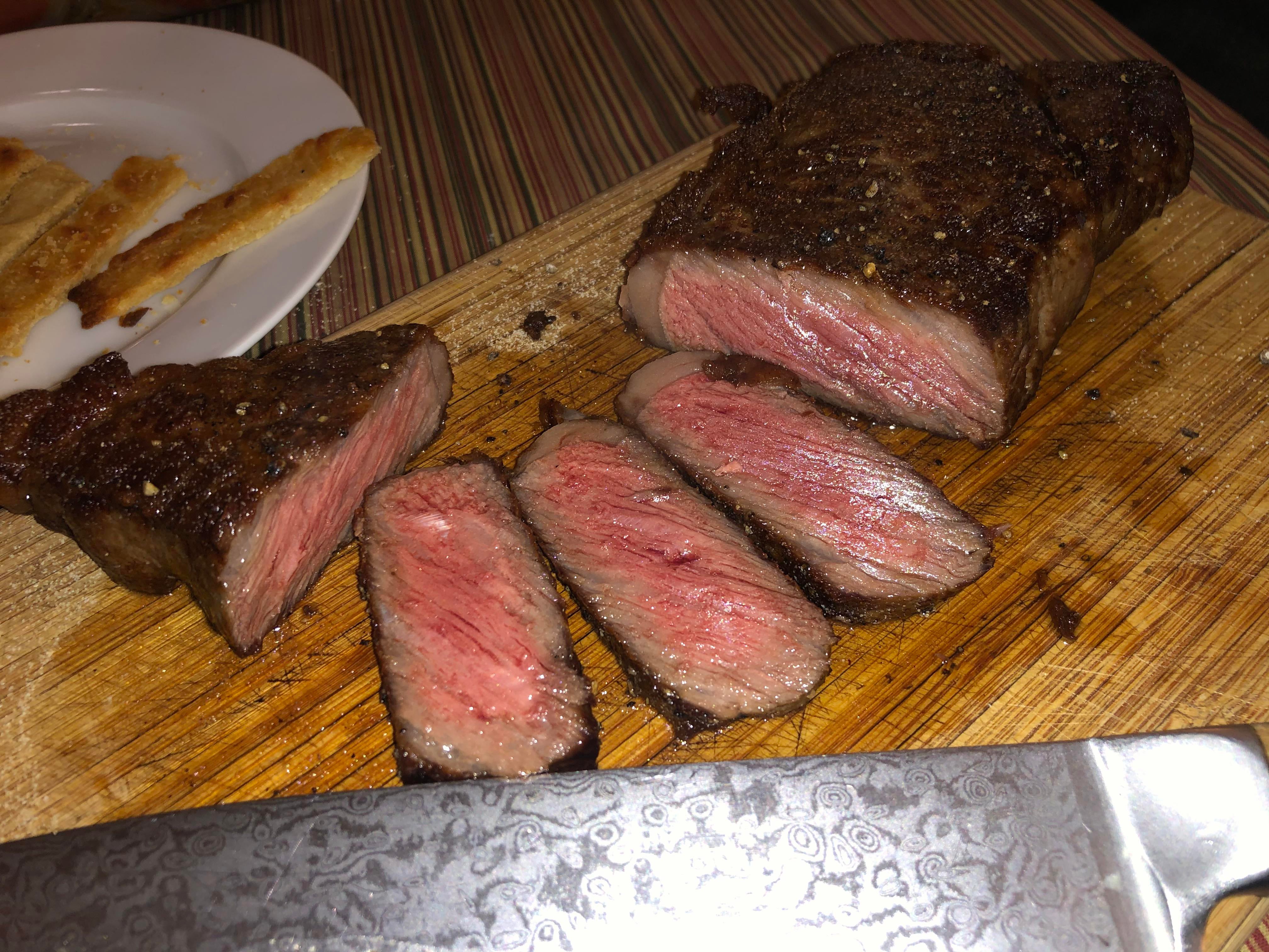 Panfried KC strip Dining and Cooking