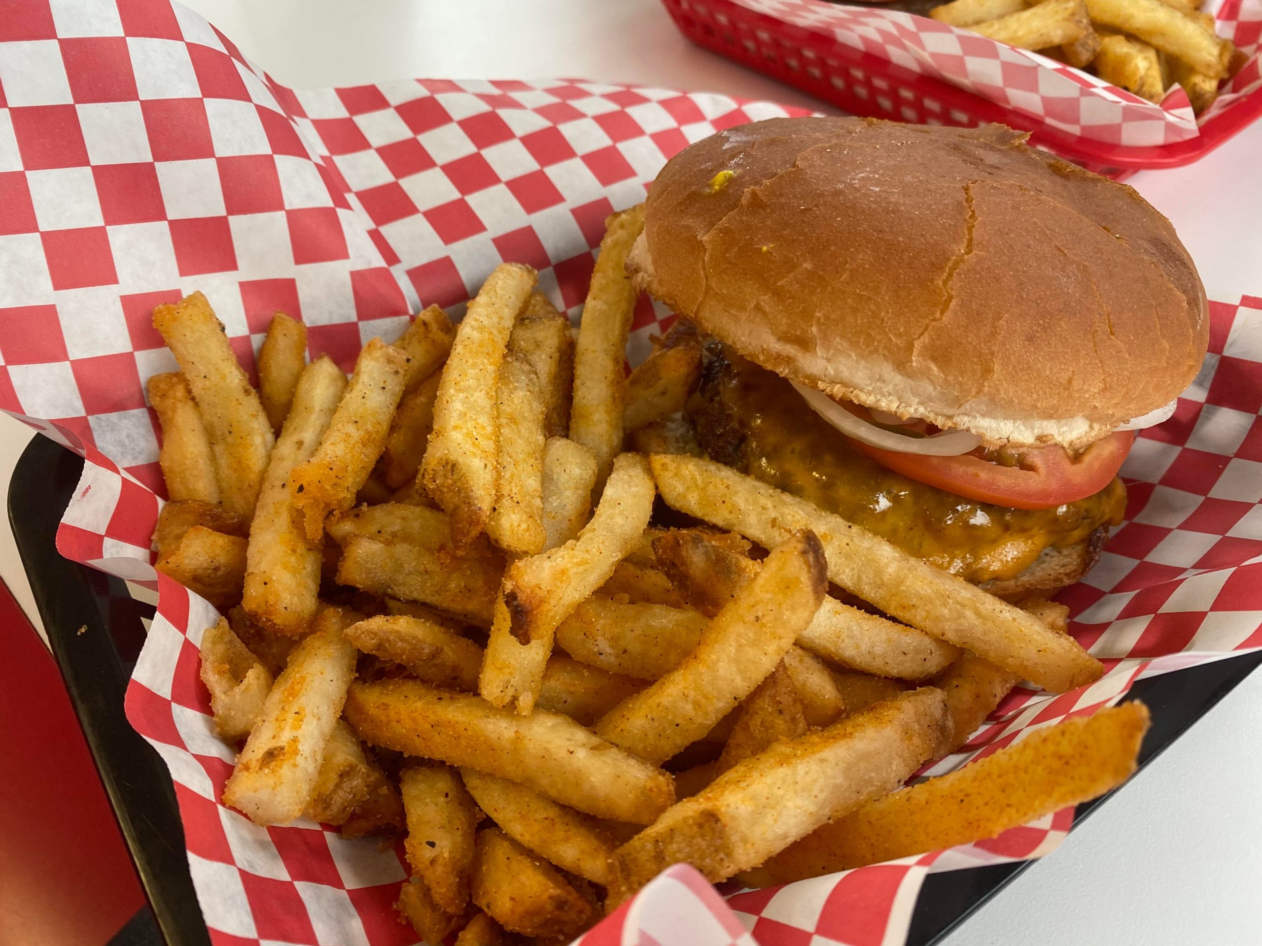 Double cheeseburger, The Fried Pie Shop, Jacksonville, AR, USA Dining