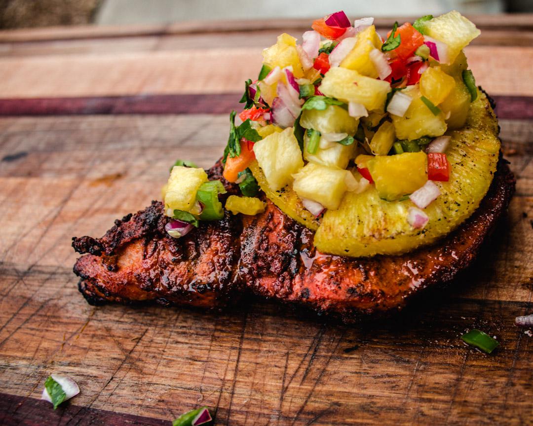 Al Pastor on the Big Green Egg (recipe in comments) Dining and Cooking