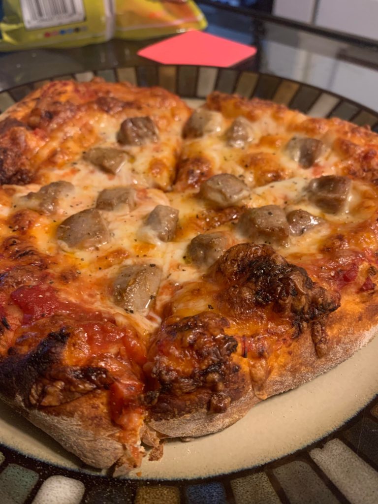 Homemade Italian Sausage Pizza