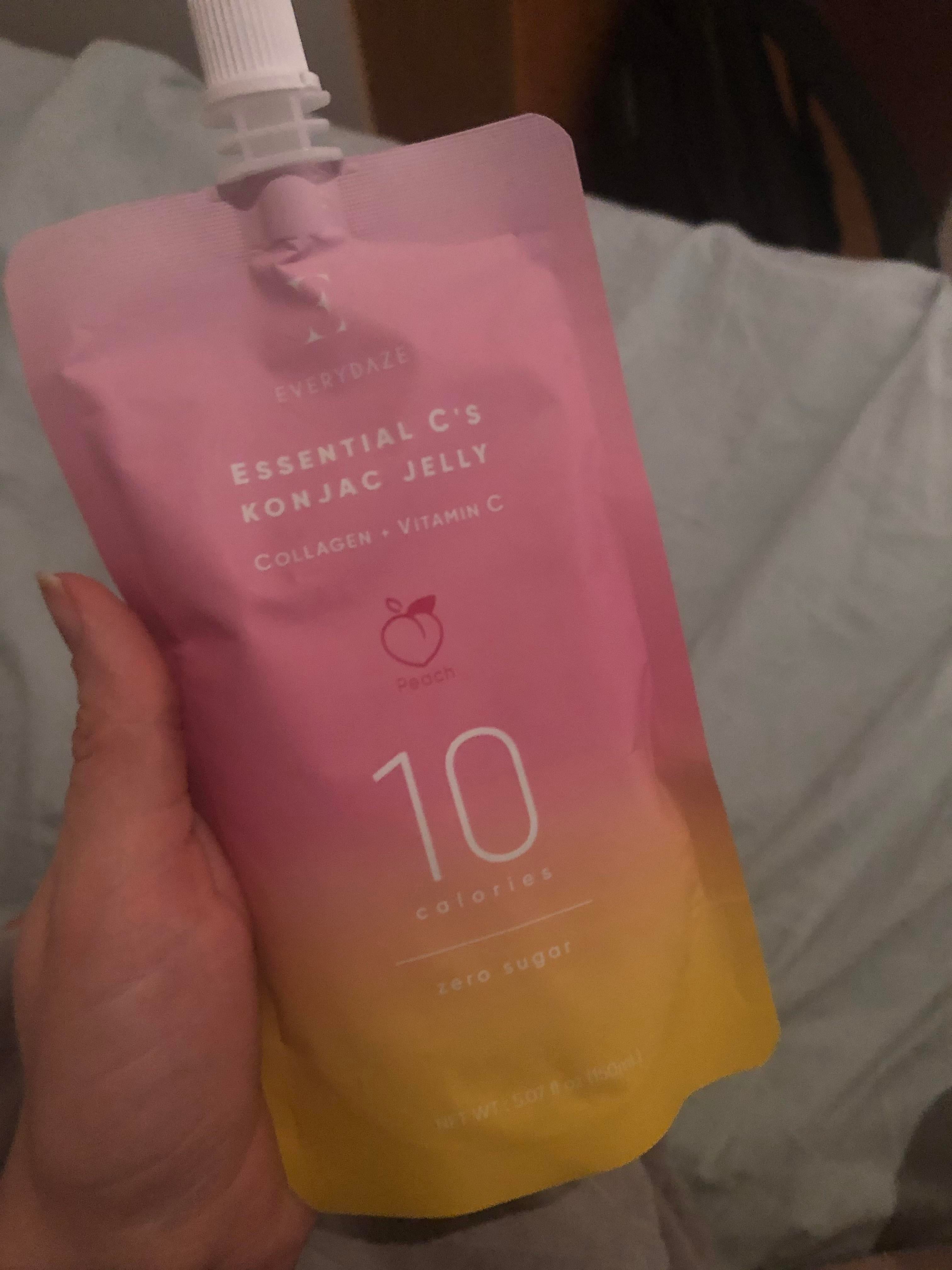 Konjac jelly from iherb. Tastes so much like peaches. A yummy snack for