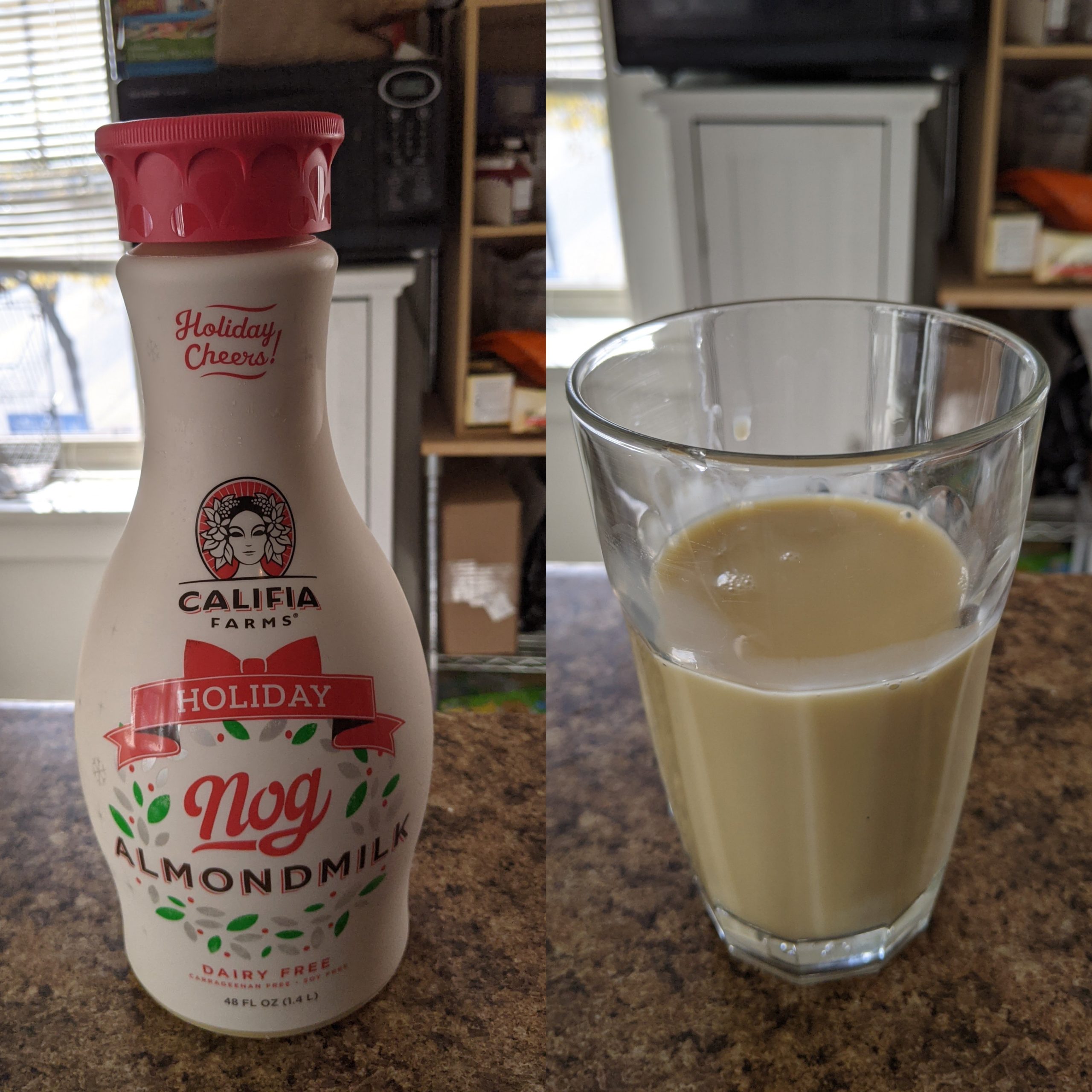 Enjoy the holiday while keeping your waistline Almond Nog for 100