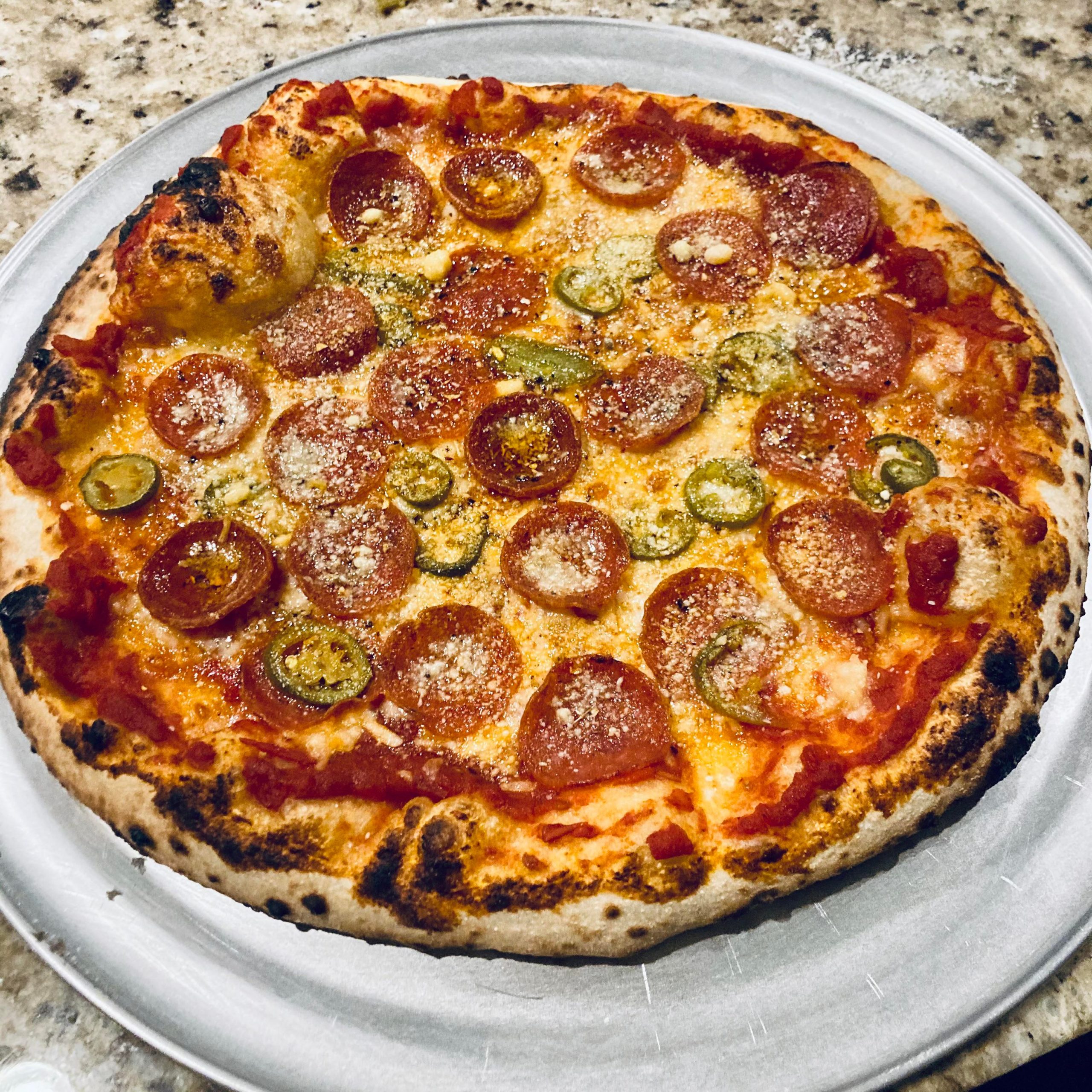 Pepperoni & Jalapeño pizza, didn’t last long. Dining and Cooking