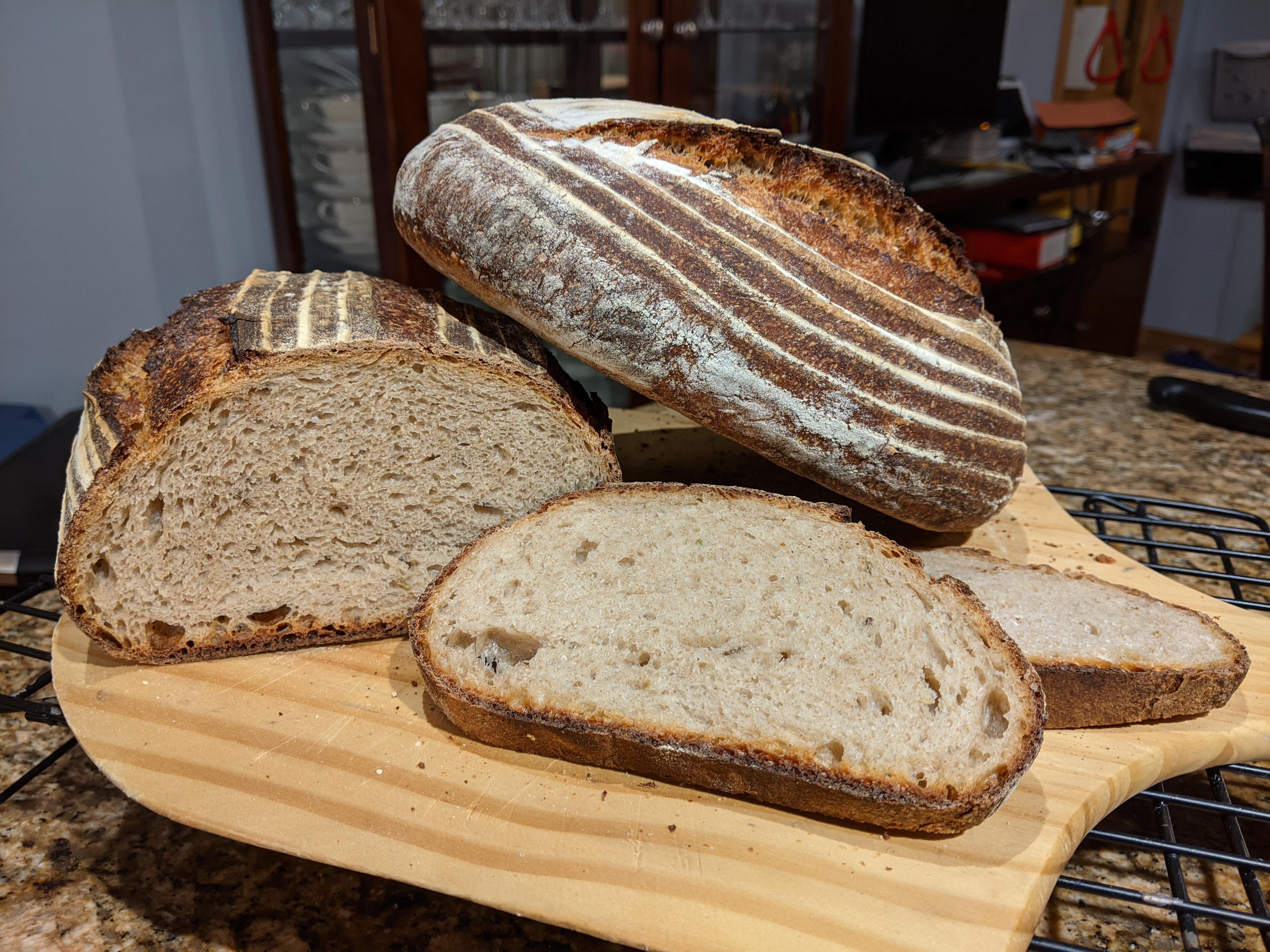 First attempt at a rye sourdough German style Mischbrot. Dining and Cooking