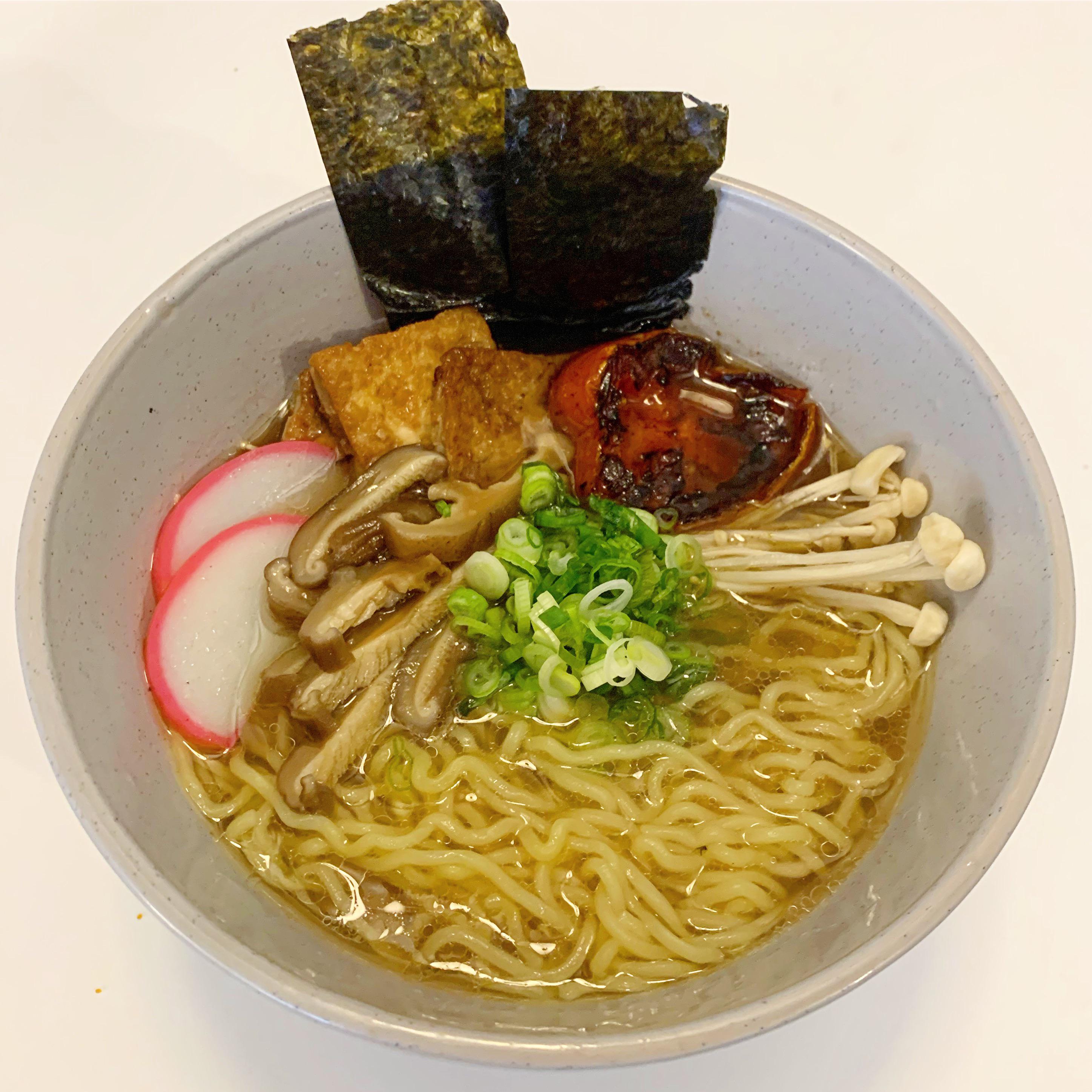 shoyu niboshi ramen! homemade tare and aroma oil with cheater dashi