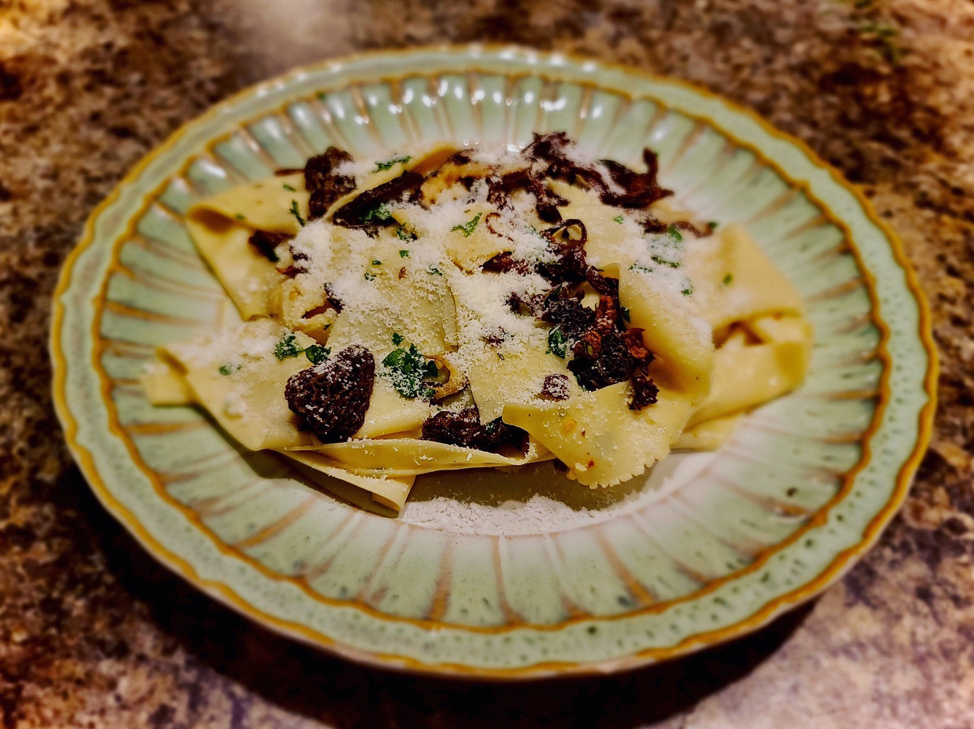 Fresh Pappardelle w/ Morel, Chanterelle and Shitake Mushrooms Dining
