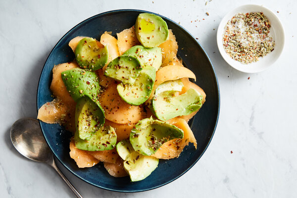 Melon and Avocado Salad With Fennel and Chile