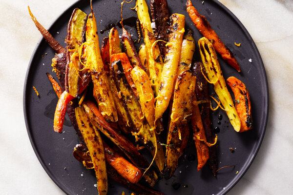 Charred Carrots With Orange and Balsamic