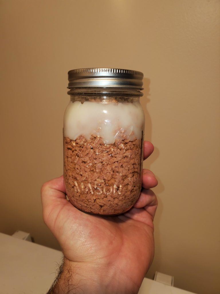 Fat in canned pork, is this safe?