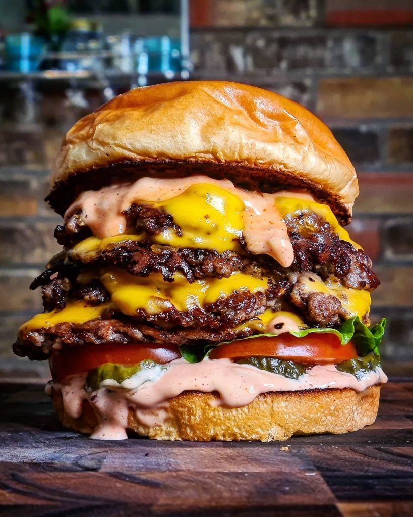 Homemade In-N-Out Burger 4x4 Animal Style