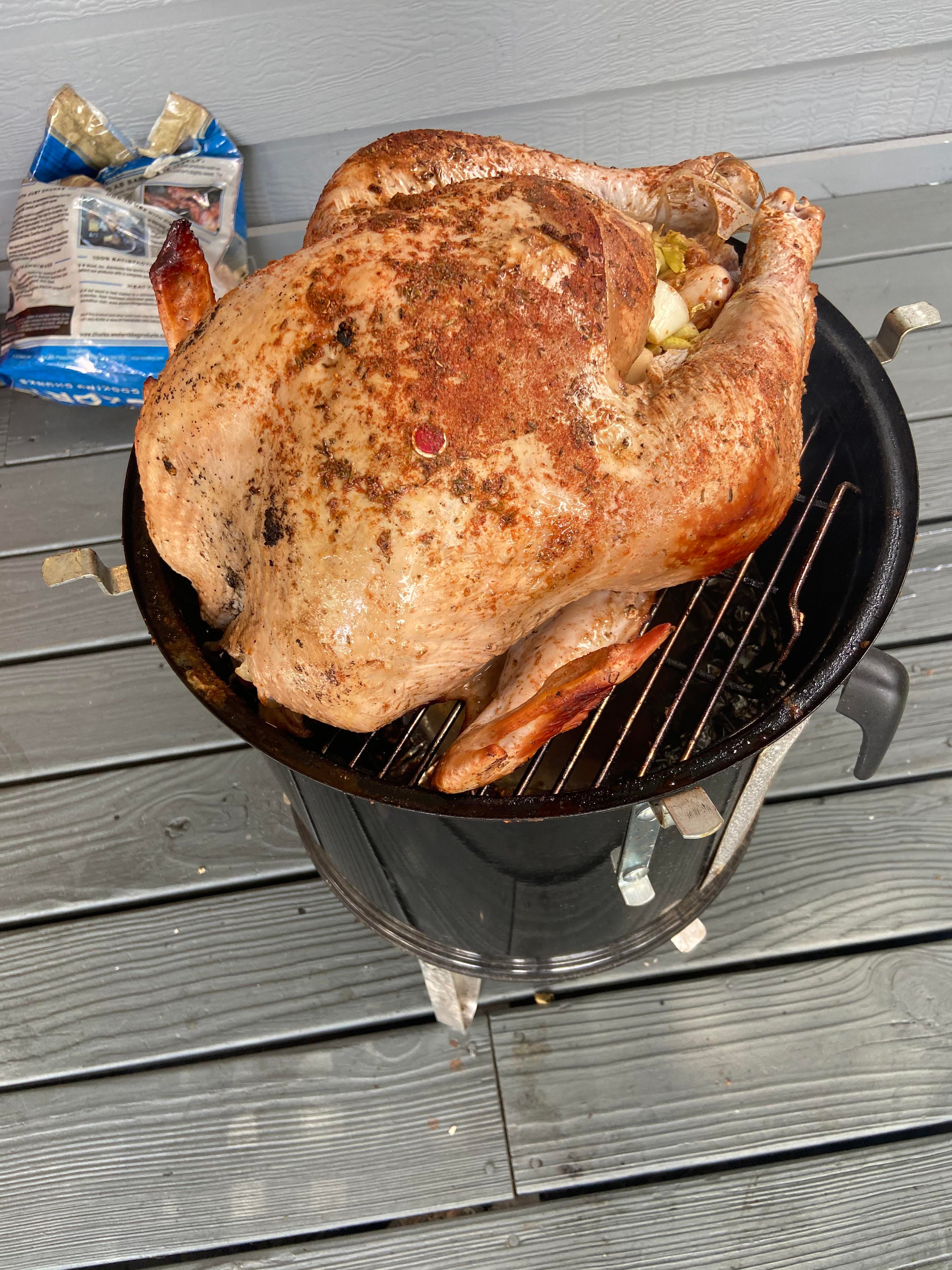 Jalapeño butter infused turkey with Cajun spices. Let’s see how this