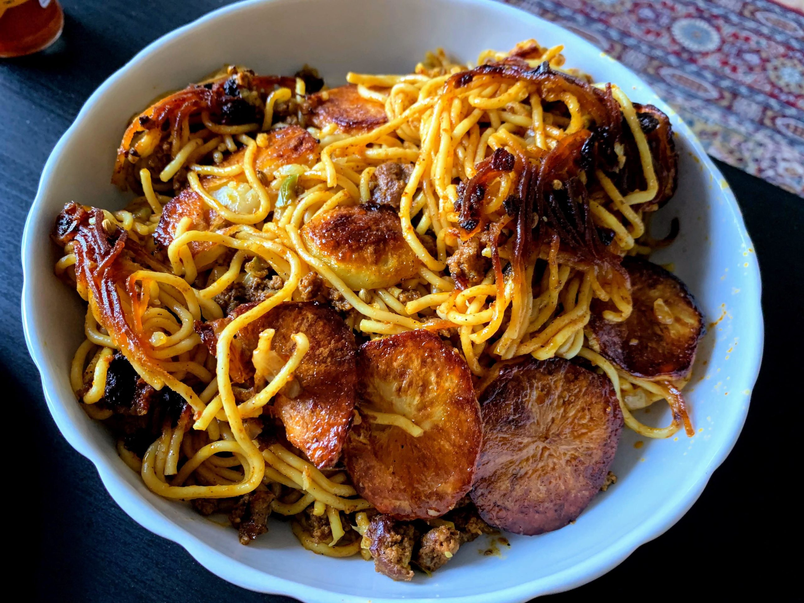 Iranian Pasta Dish. Recipe and description in the comments. Dining
