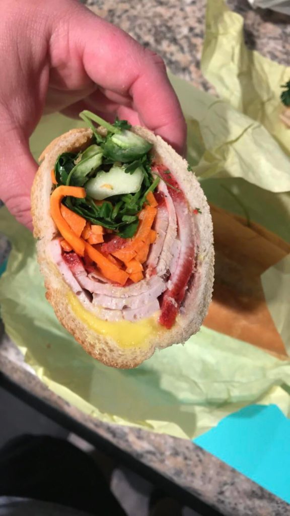 Combination banh mi from Alpha Bakery & Deli, Houston.