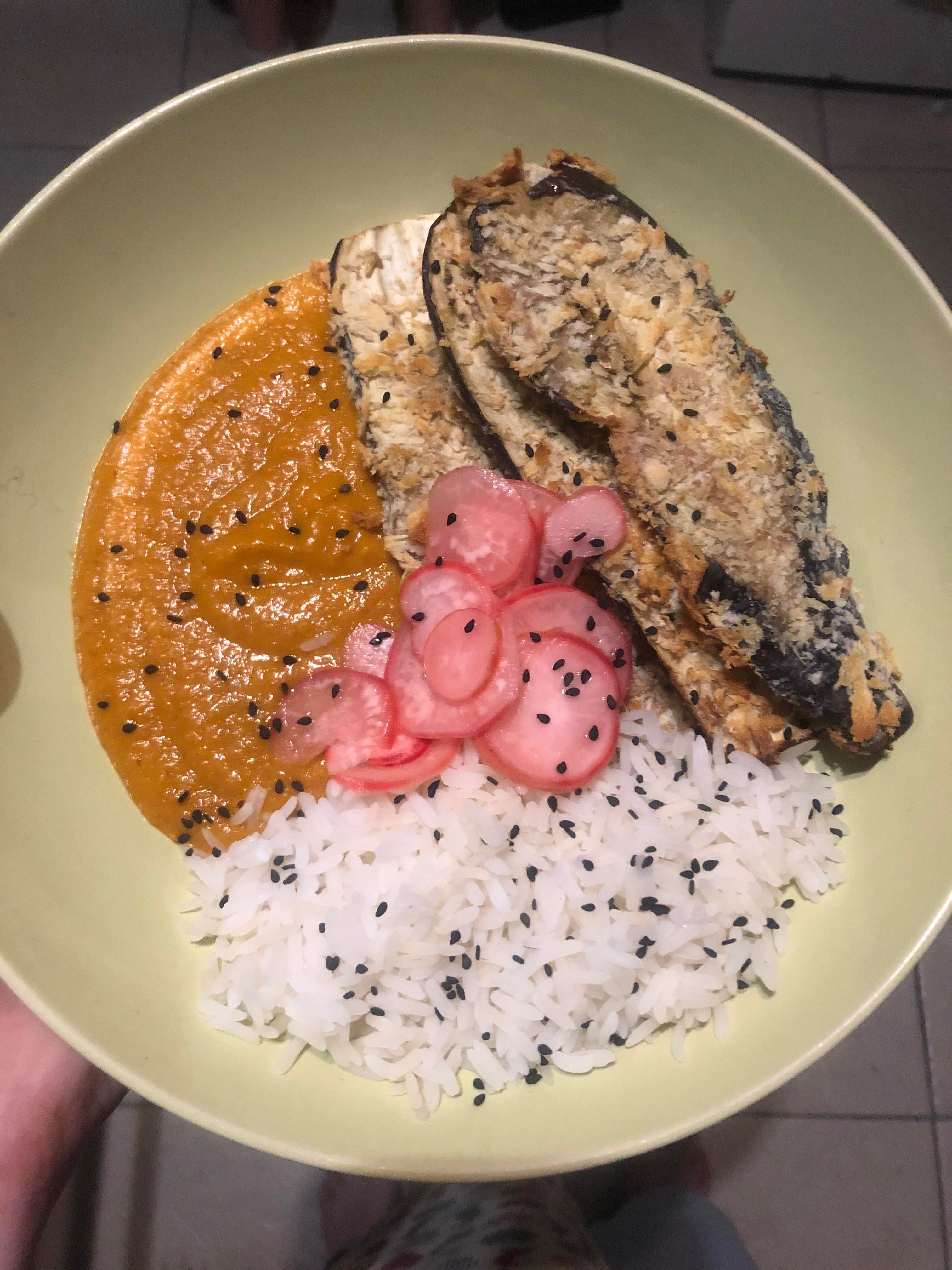 Eggplant Katsu curry 🤩 Dining and Cooking