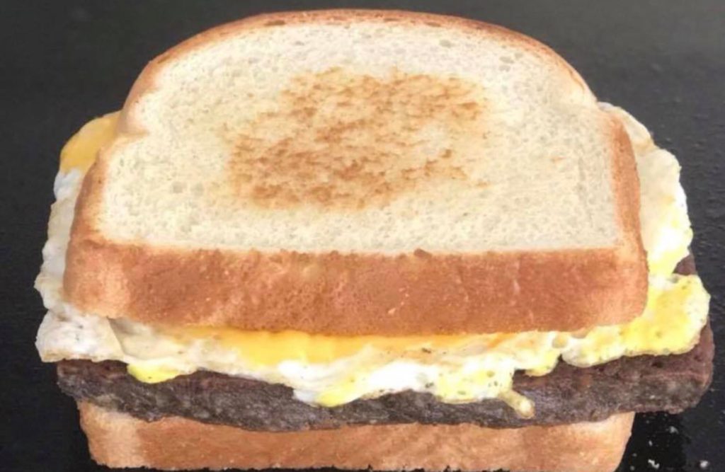 Pennsylvania Scrapple and Egg sandwich