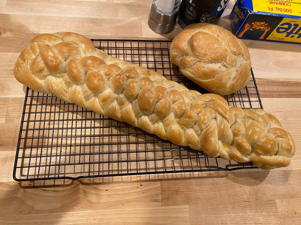 First Ever Eight-strand Plaited Loaf