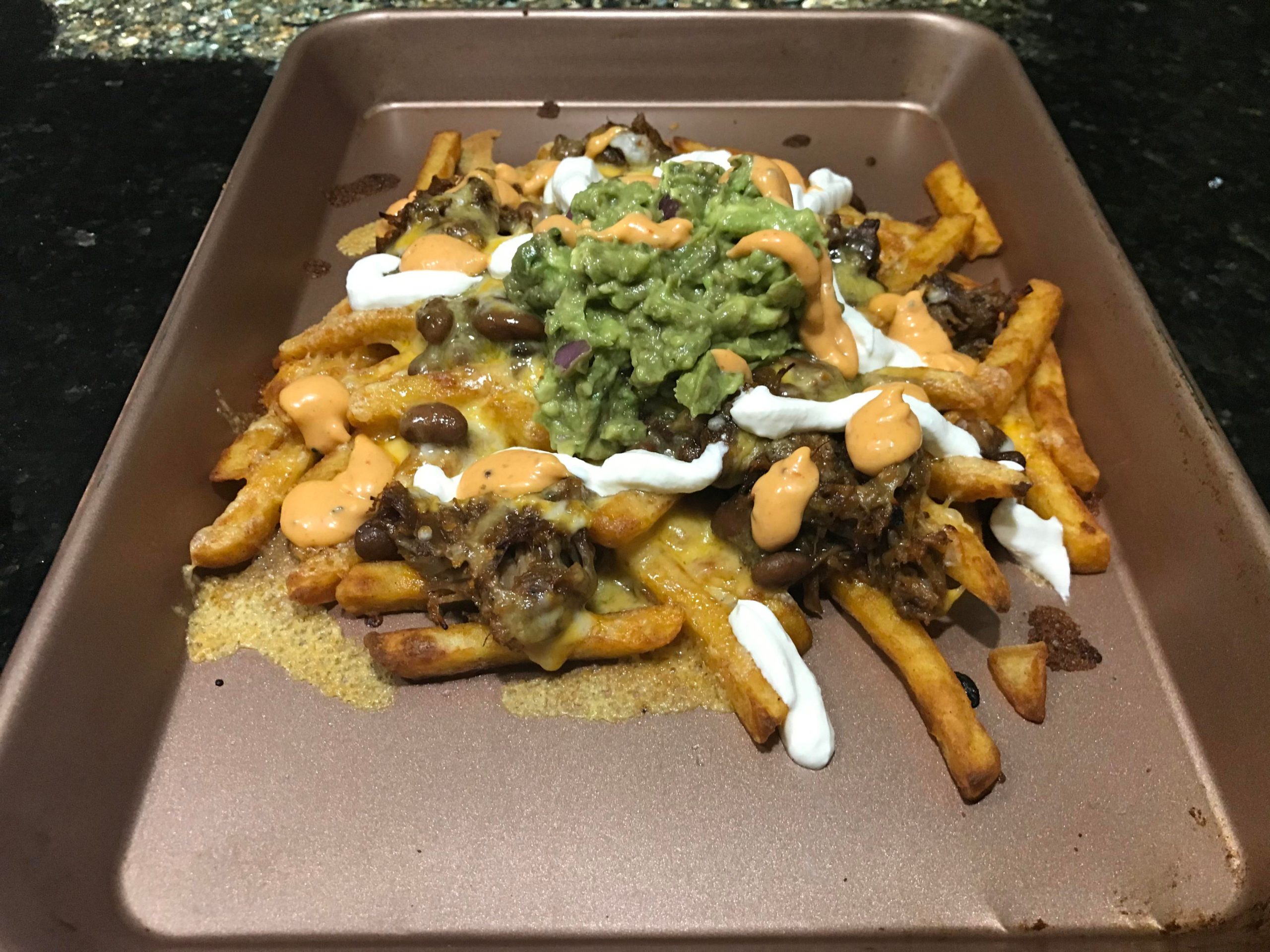 Loaded brisket fries Dining and Cooking