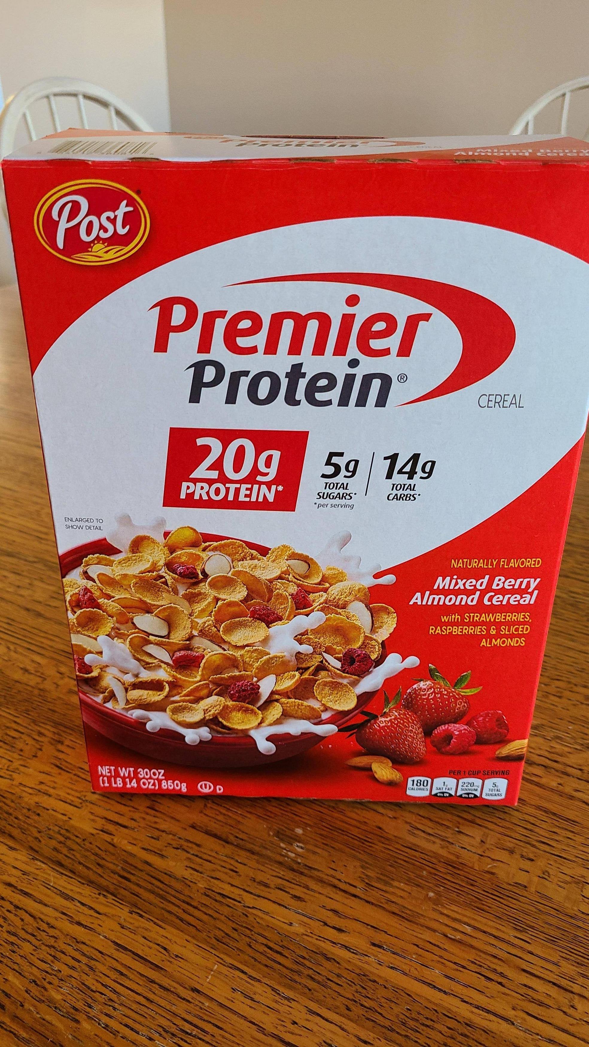 Crosspost My New Go To Cereal Premier Protein S Mixed Berry Cereal 1 Cup For 180 Calories g Protein 14g Carbs 5g Sugar 5g Fat Dining And Cooking Crosspost My New Go To Cereal Premier Protein S Mixed Berry Cereal 1 Cup For 180 Calories g Protein 14g Carbs 5g Sugar 5g Fat Dining And Cooking
